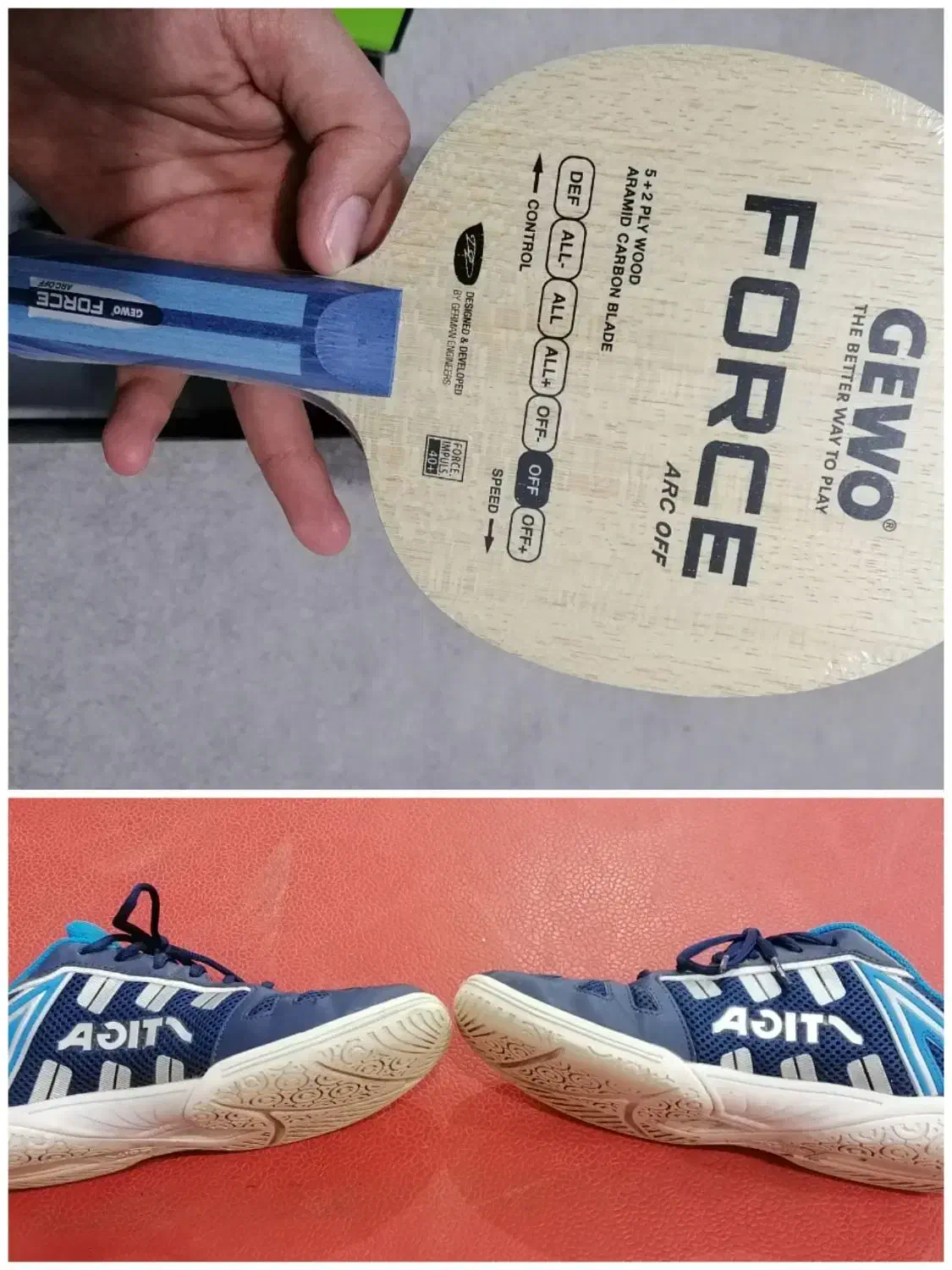 کفش استیگا اورجینال چوب راکت پینگ پنگforce arc off|ورزش‌های توپی|تهران, آرژانتین|دیوار