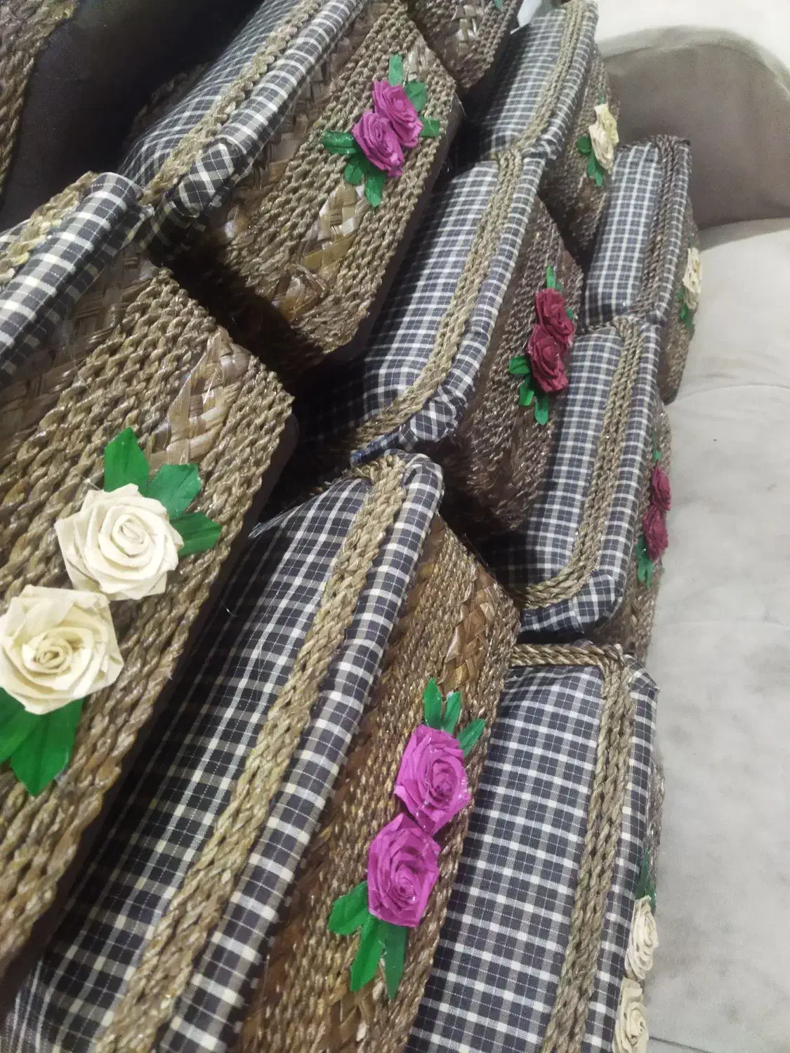 جای نانی تمیز حصیری|صنایع دستی و سایر لوازم تزئینی|رشت, دروازه لاکان|دیوار