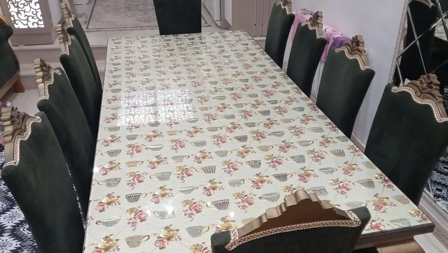 میز ناهار خوری ده نفره|میز و صندلی غذاخوری|لنگرود, |دیوار