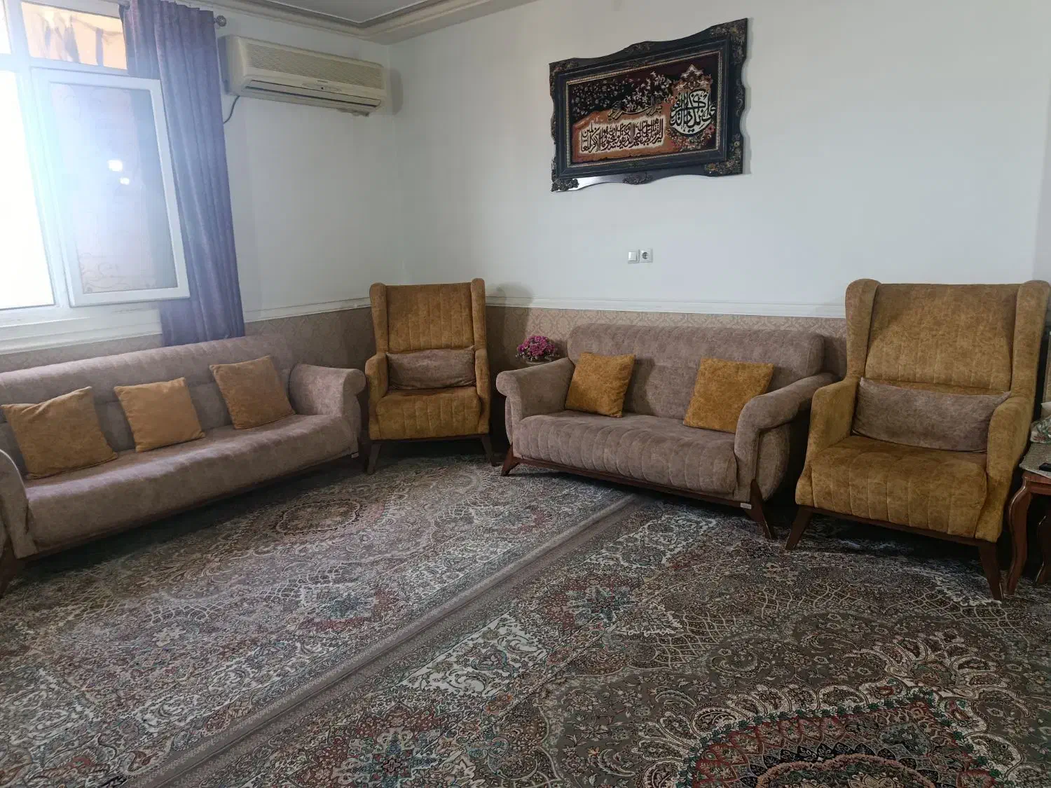 یکدست مبل هفت نفره سالم|مبلمان خانگی و میز عسلی|بندر گناوه, |دیوار