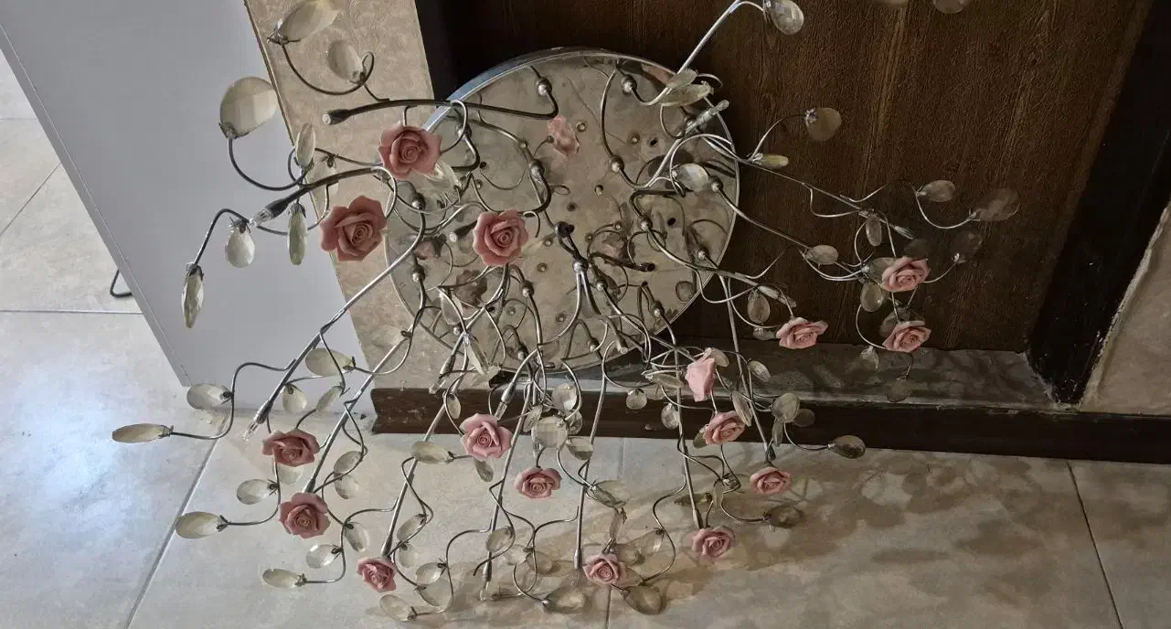 لوستر پرنس گل|لوستر و چراغ آویز|کرج, ساماندهی|دیوار