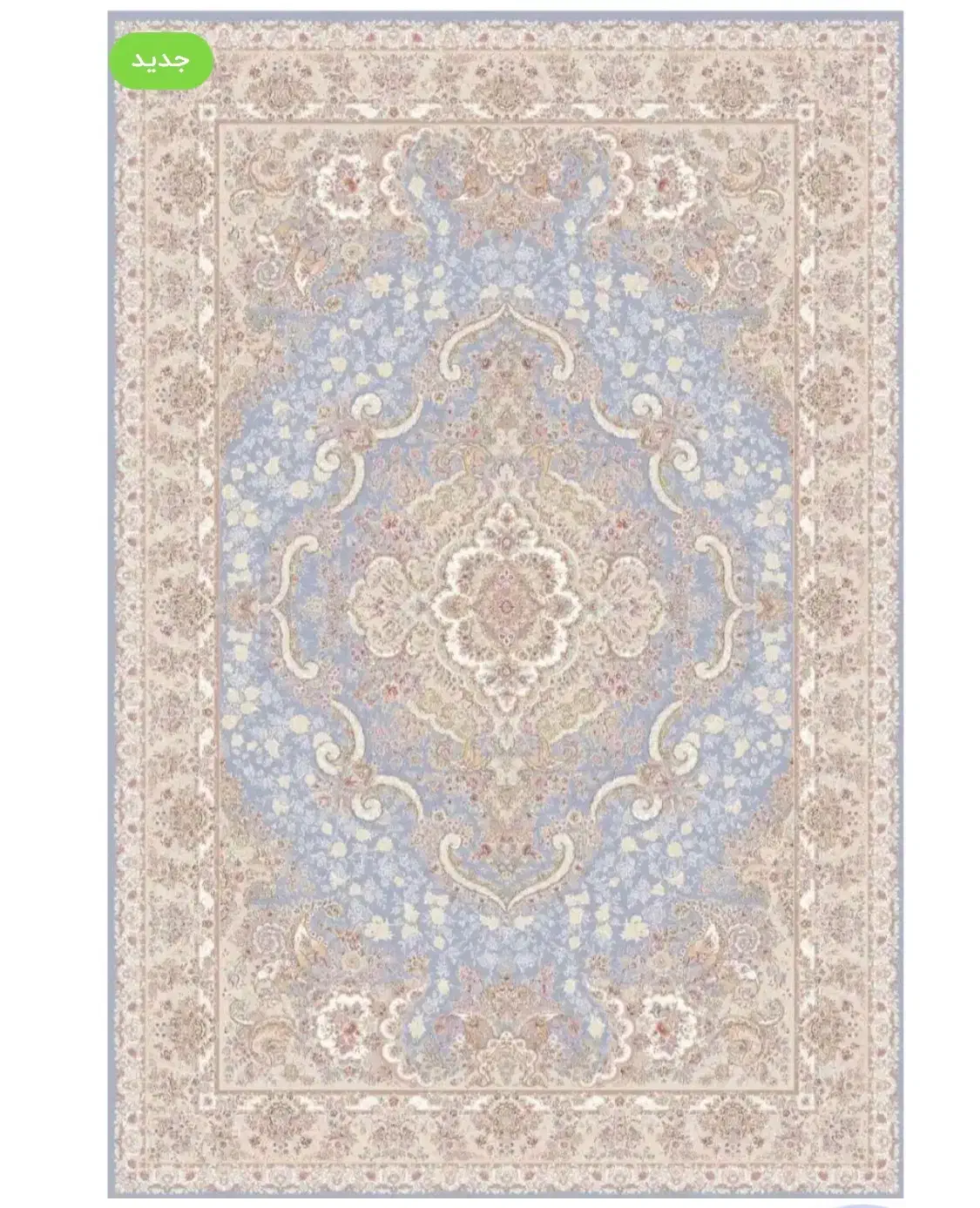 فرش 1500 شانه ی خاطره ی کویر کاشان خطیبی رنگ آبی|فرش|ارسنجان, |دیوار