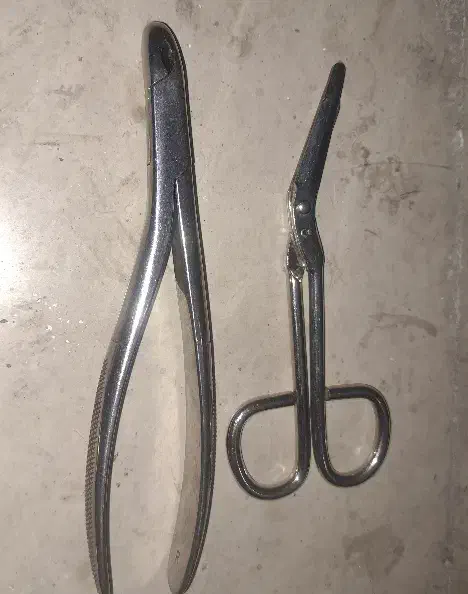 قیچی بانداژ فلزی و فورسپس دندانپزشکی ساخت انگلیس|پزشکی|پردیس, فاز ۸|دیوار