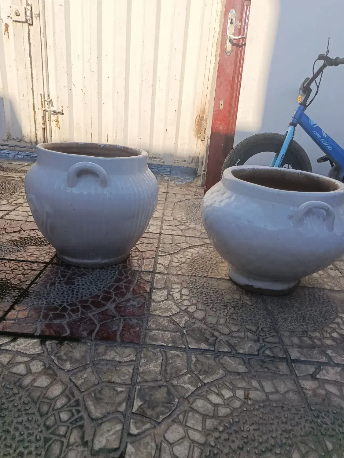 گلدان بزرگ سفالی|گل و گیاه طبیعی|ماهدشت, |دیوار