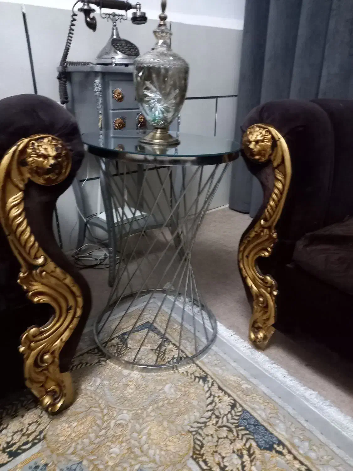 میز عسلی سه تایی فلزی|مبلمان خانگی و میز عسلی|قزوین, |دیوار