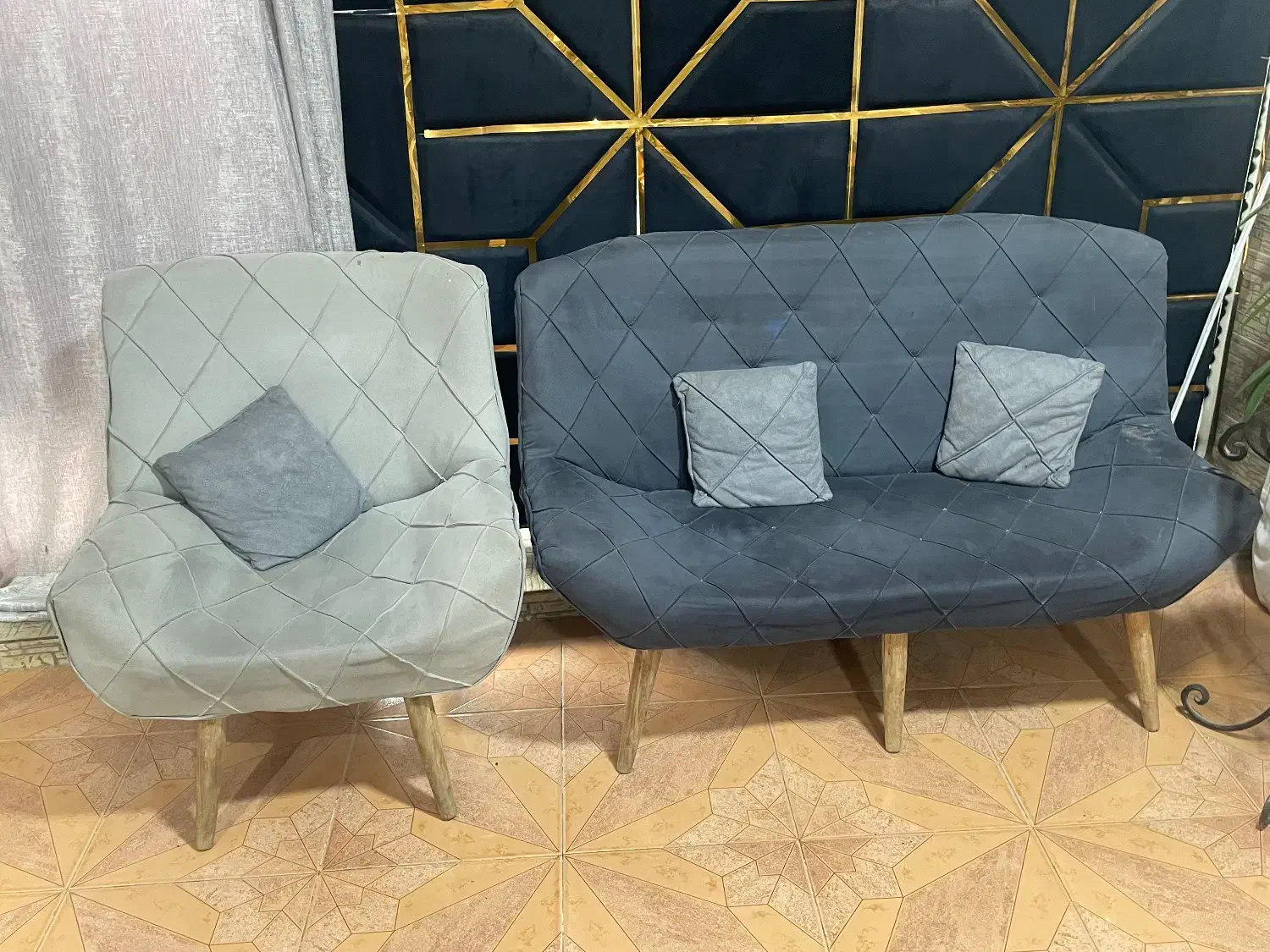 کاناپه ۵نفره|مبلمان خانگی و میز عسلی|خمام, |دیوار