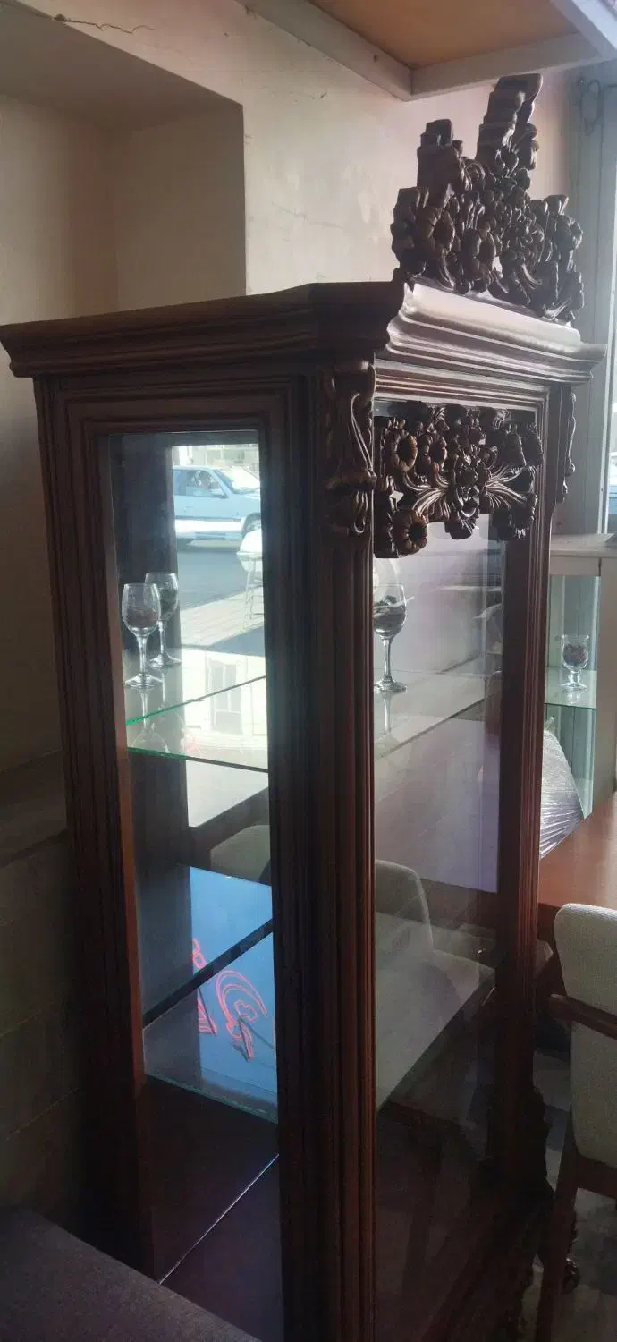 بوفه چوب راش با بهترین رنگ|بوفه، ویترین، کنسول|زنجان, |دیوار