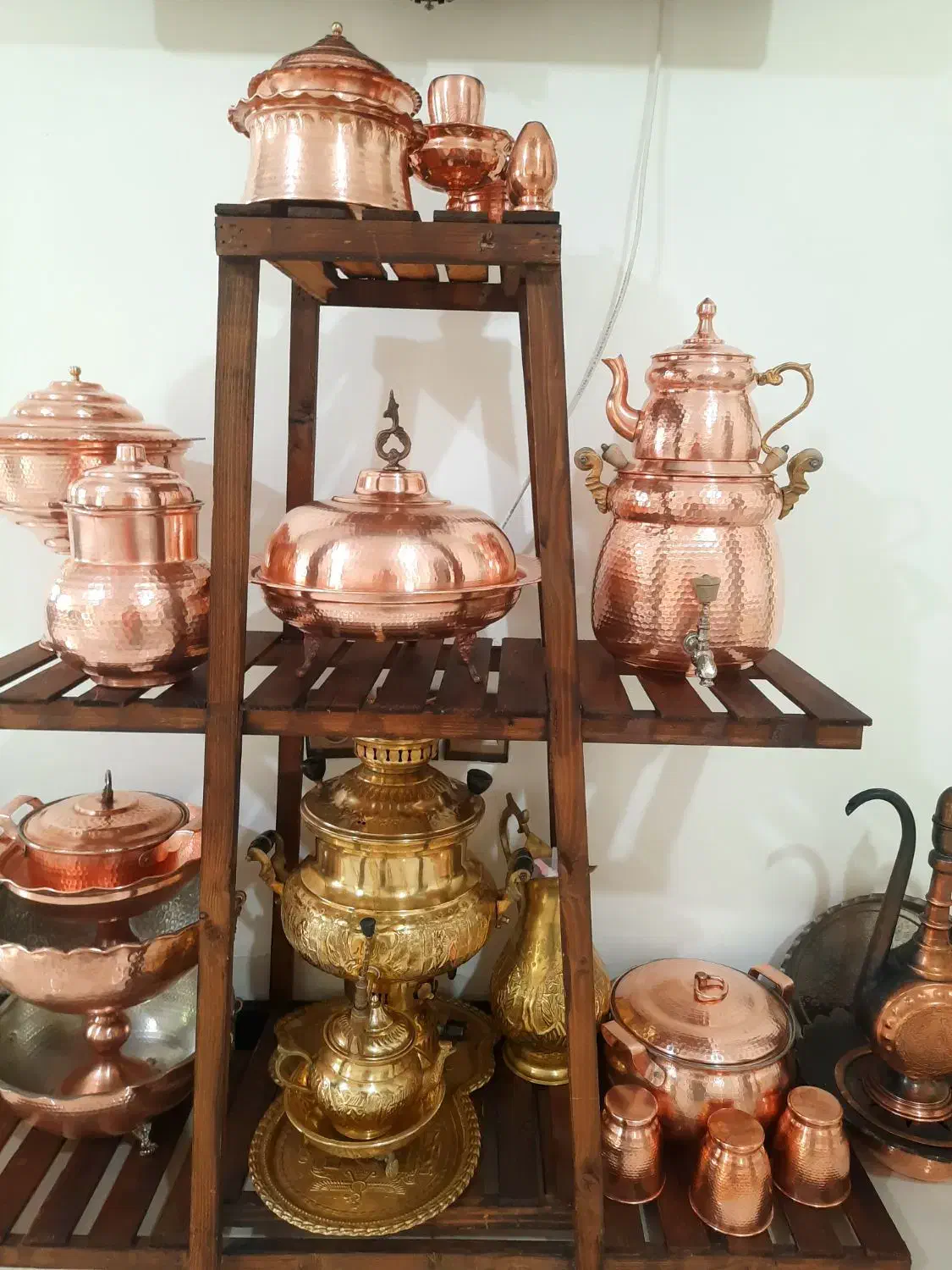 ظرف مسی زیبا|ظروف سرو و پذیرایی|هادی شهر, |دیوار