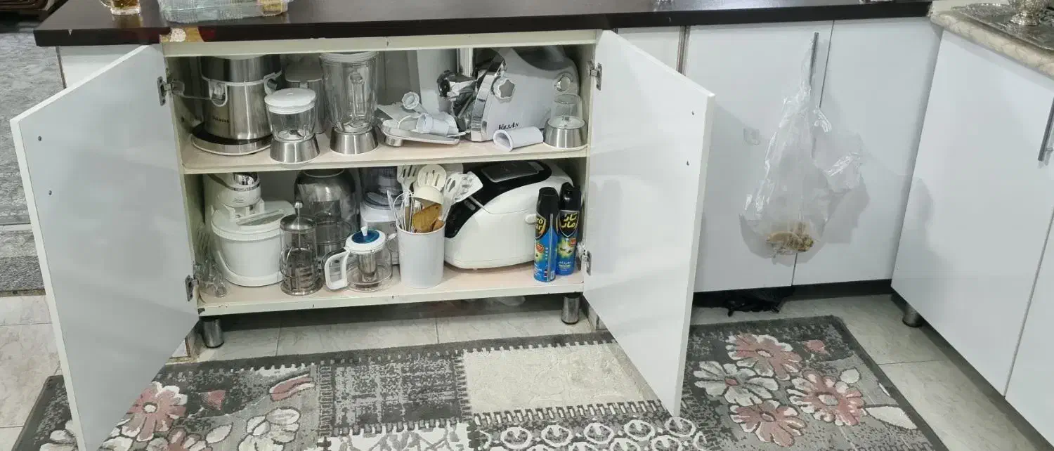 کابینت ترکیبی همراه با سینک و شیر و هود|مصالح و تجهیزات ساختمان|شاندیز, |دیوار