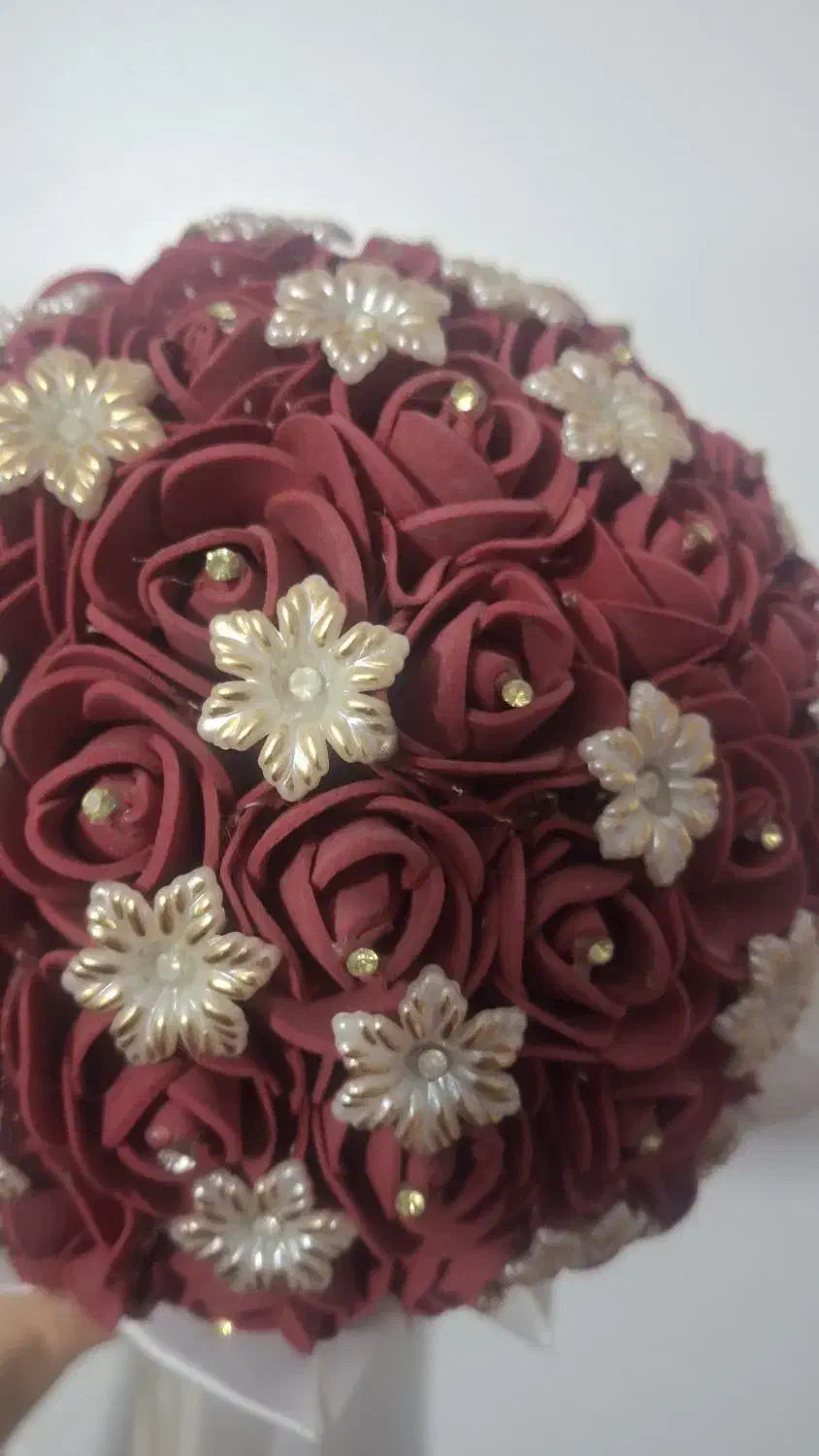 دسته گل عروس|گل مصنوعی|قم, قلعه کامکار|دیوار