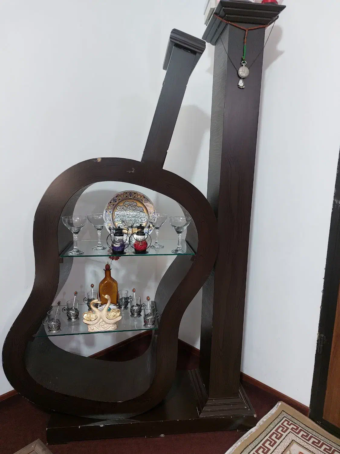 بوفه طرح گیتار|بوفه، ویترین، کنسول|ساری, |دیوار