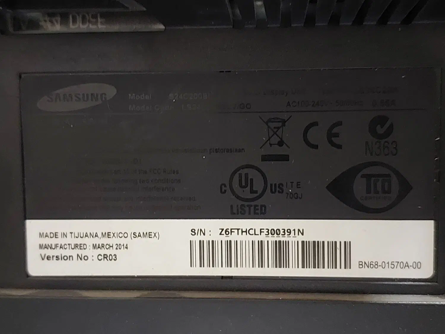 مانیتور ۲۴ اینچ سامسونگ|قطعات و لوازم جانبی رایانه|دلیجان, |دیوار