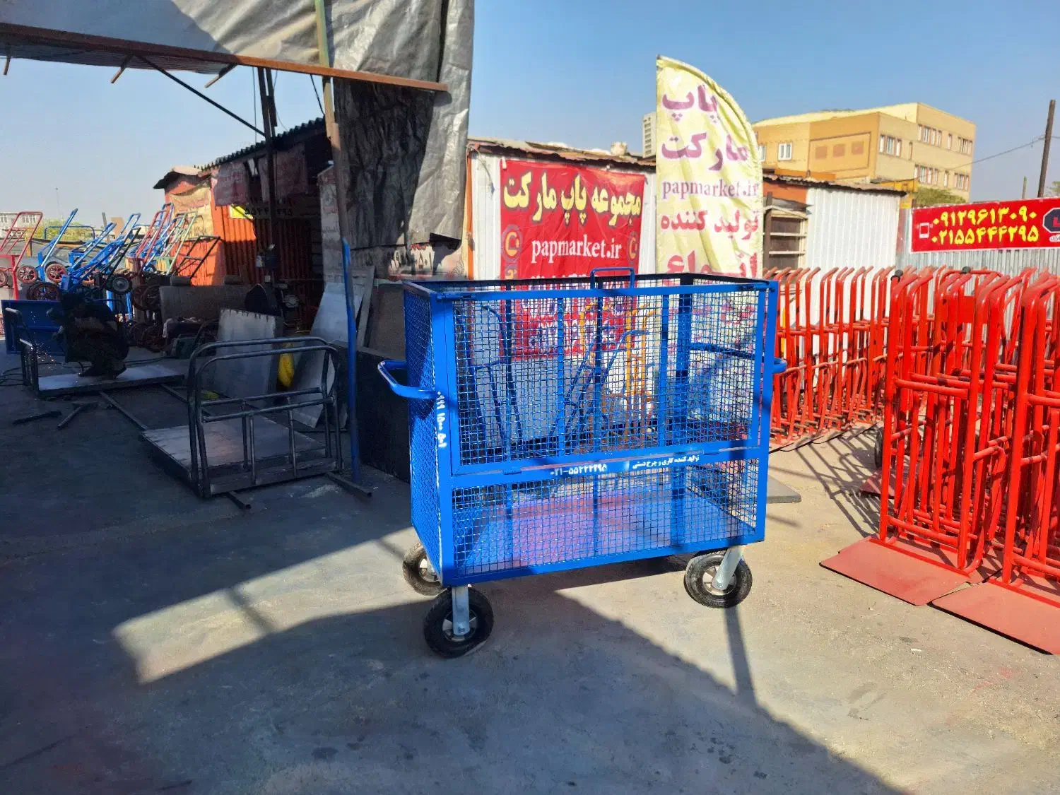 چرخ گاری چهار دستی قفسه ای در دار لولایی|ابزارآلات|تهران, شهید رجایی|دیوار