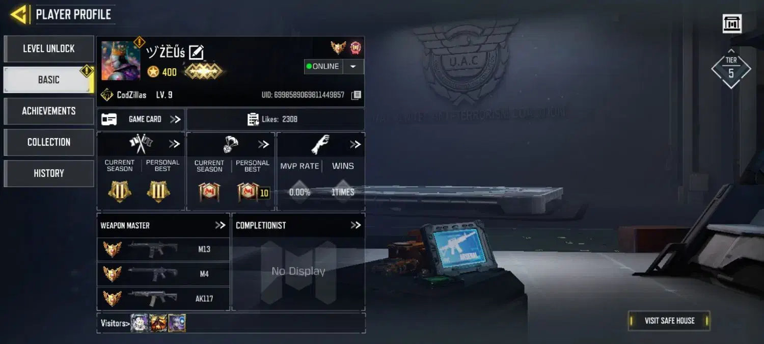 اکانت کالاف|کنسول، بازی ویدئویی و آنلاین|تهران, شهرک زینبیه|دیوار