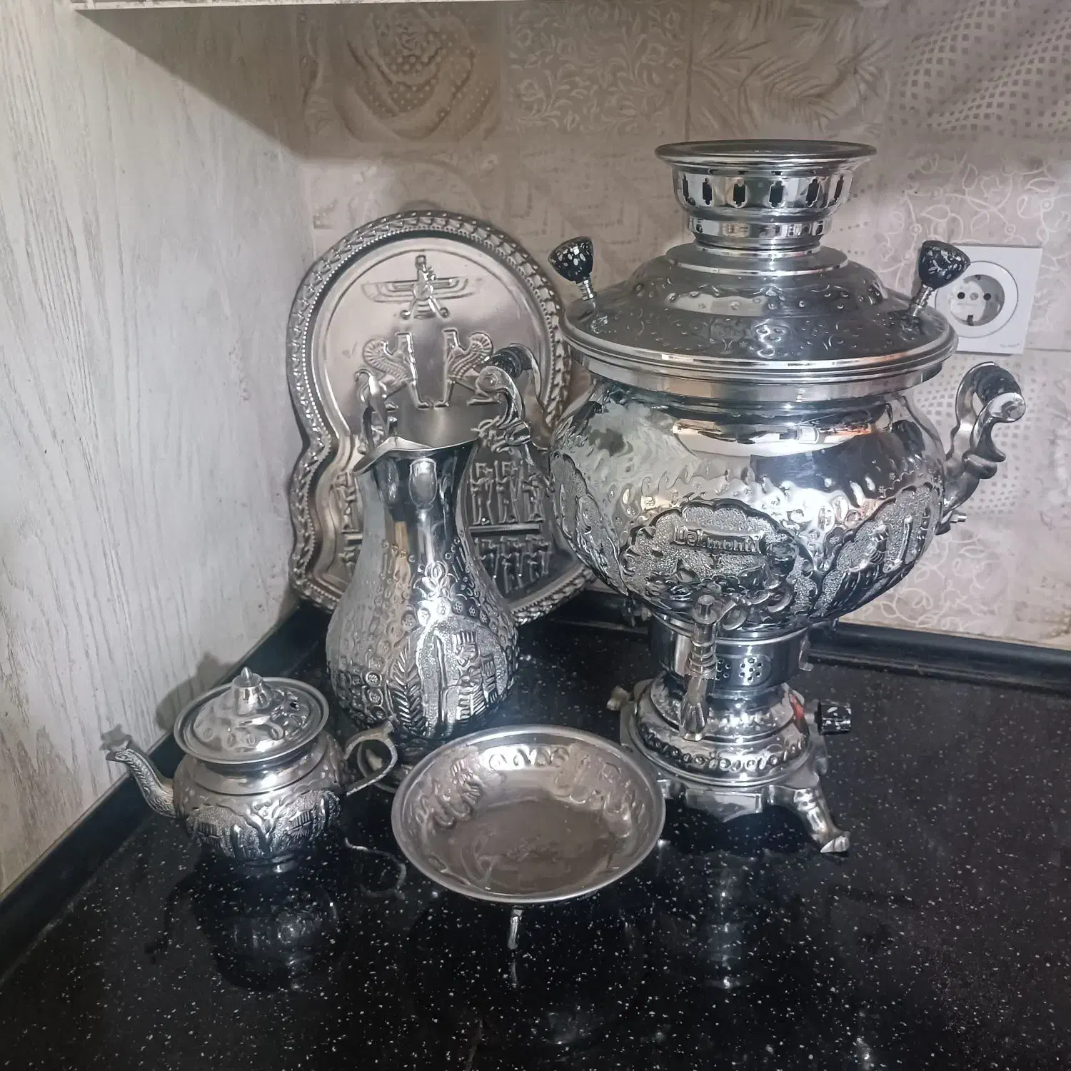 سماور گازی دلمونتی 7 لیتری|سماور، چای‌ساز، قهوه‌ساز|مشهد, نوید|دیوار