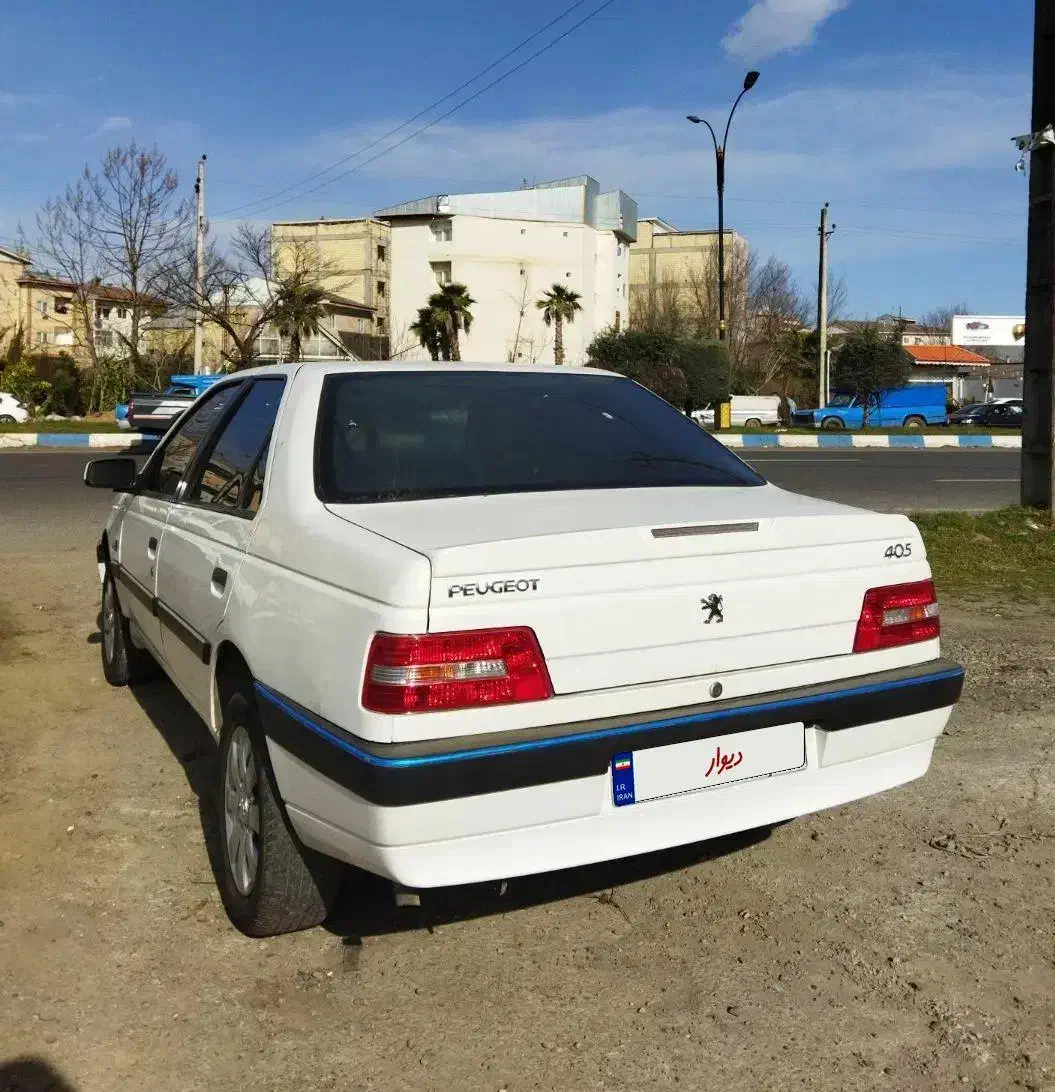 پژو ۴۰۵ سفید  slx1800|خودرو سواری و وانت|صومعه‌سرا, |دیوار