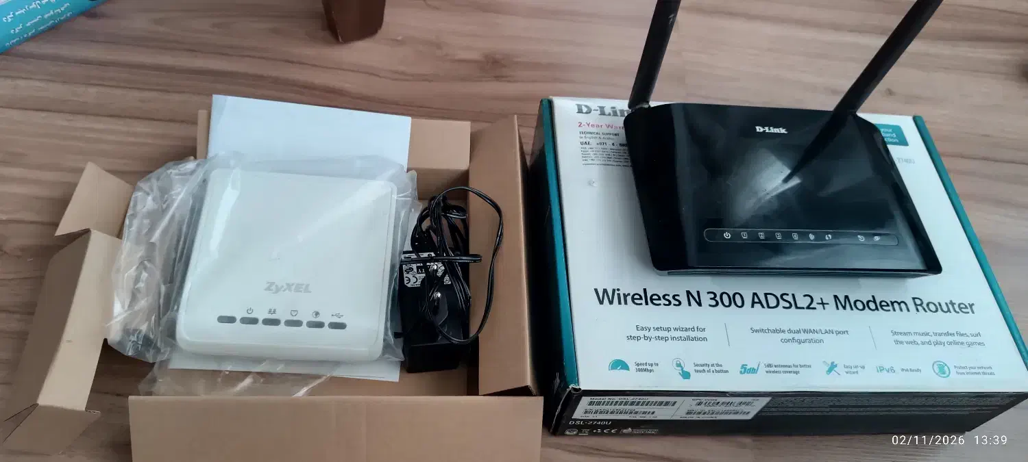 دو عدد مودمADSL|مودم و تجهیزات شبکه|کرج, عظیمیه|دیوار