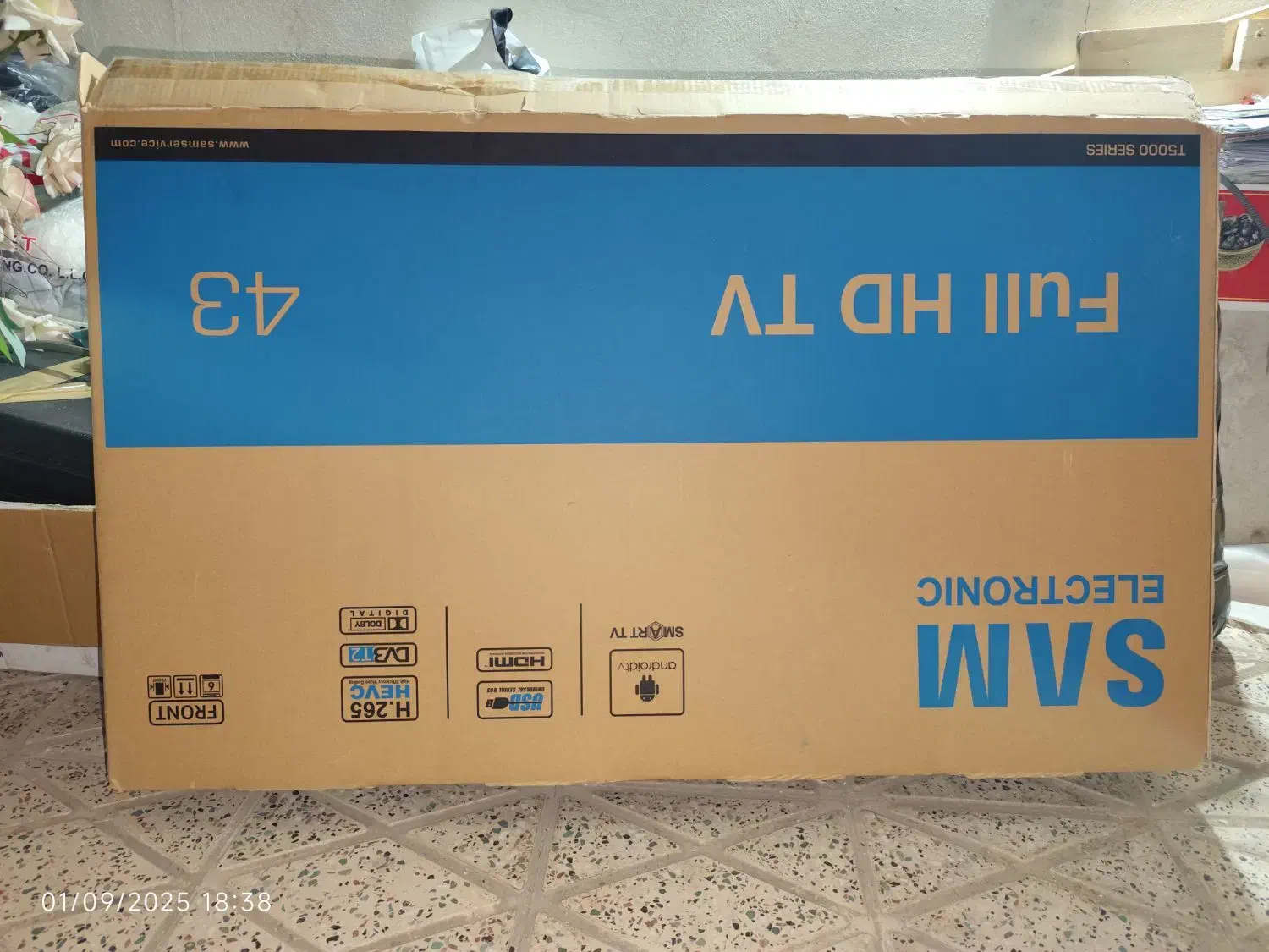 کارتن تلویزیون سام ۴۳ اینچ|تلویزیون و پروژکتور|کرمان, |دیوار