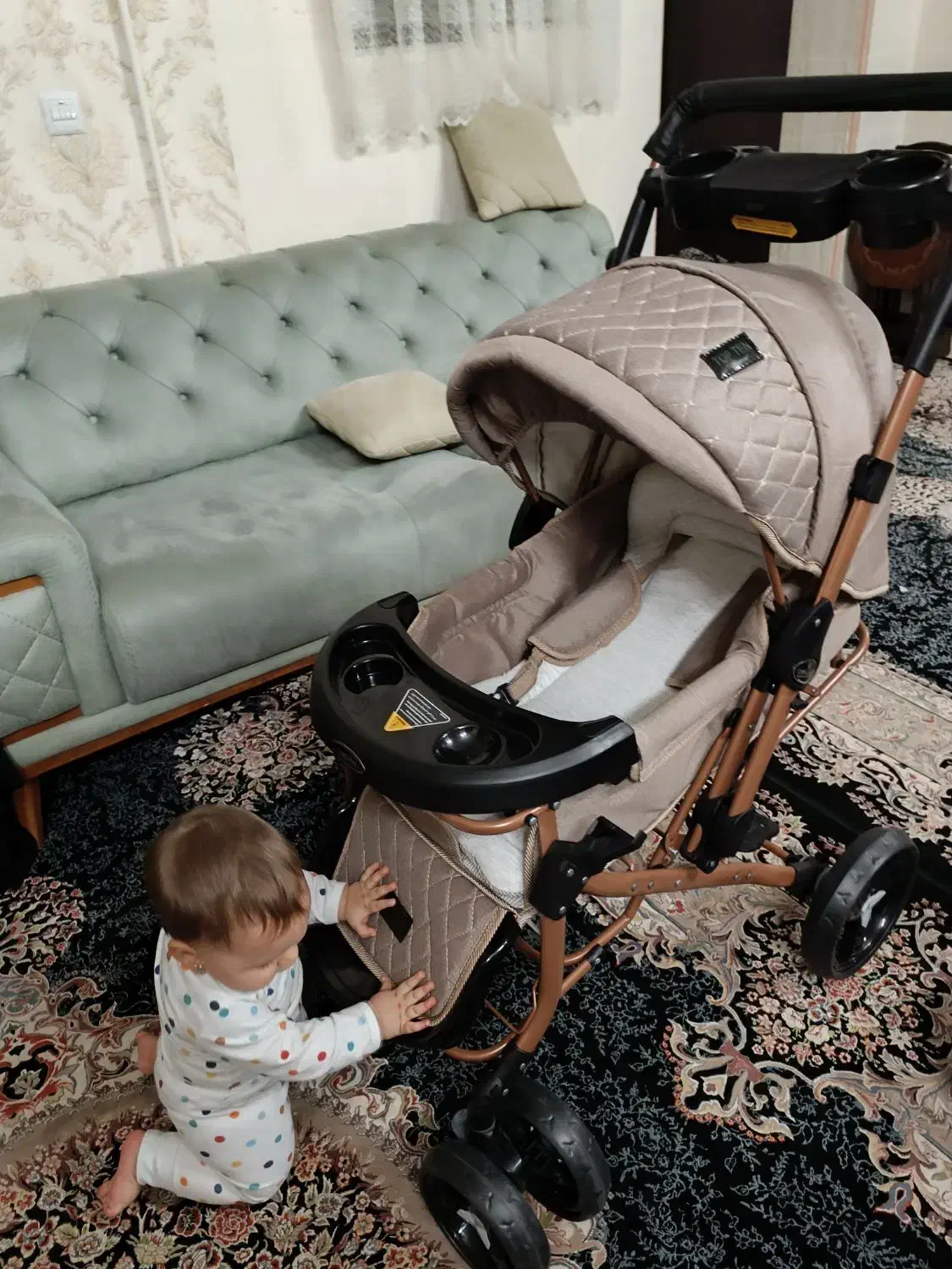 کالسکه نونو خوشگل وسالم وباکیفیت|کالسکه و لوازم جانبی|قم, صفاشهر|دیوار