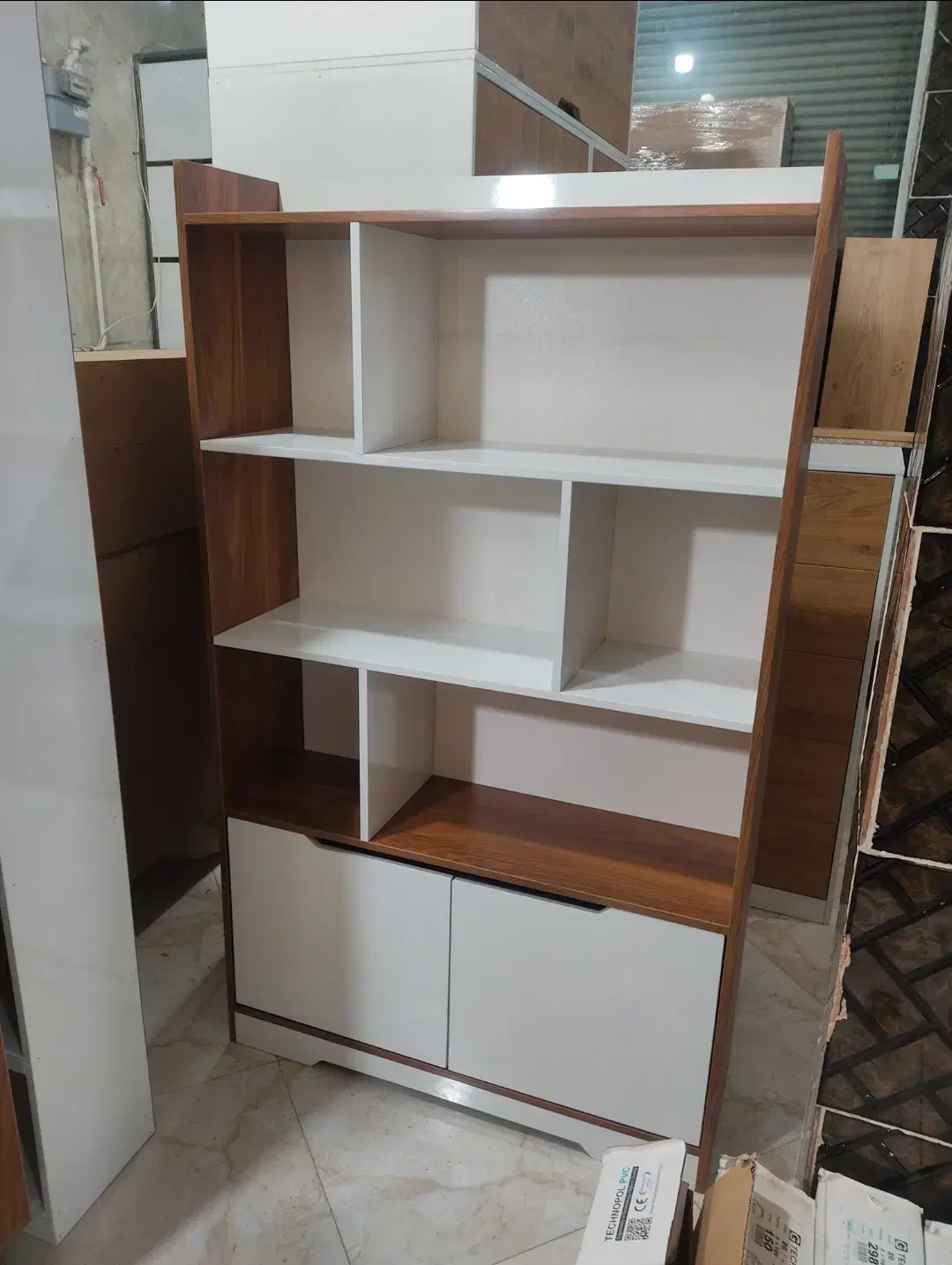 کابخانه مینیمال|کتابخانه، شلف، قفسههای دیواری|قزوین, |دیوار