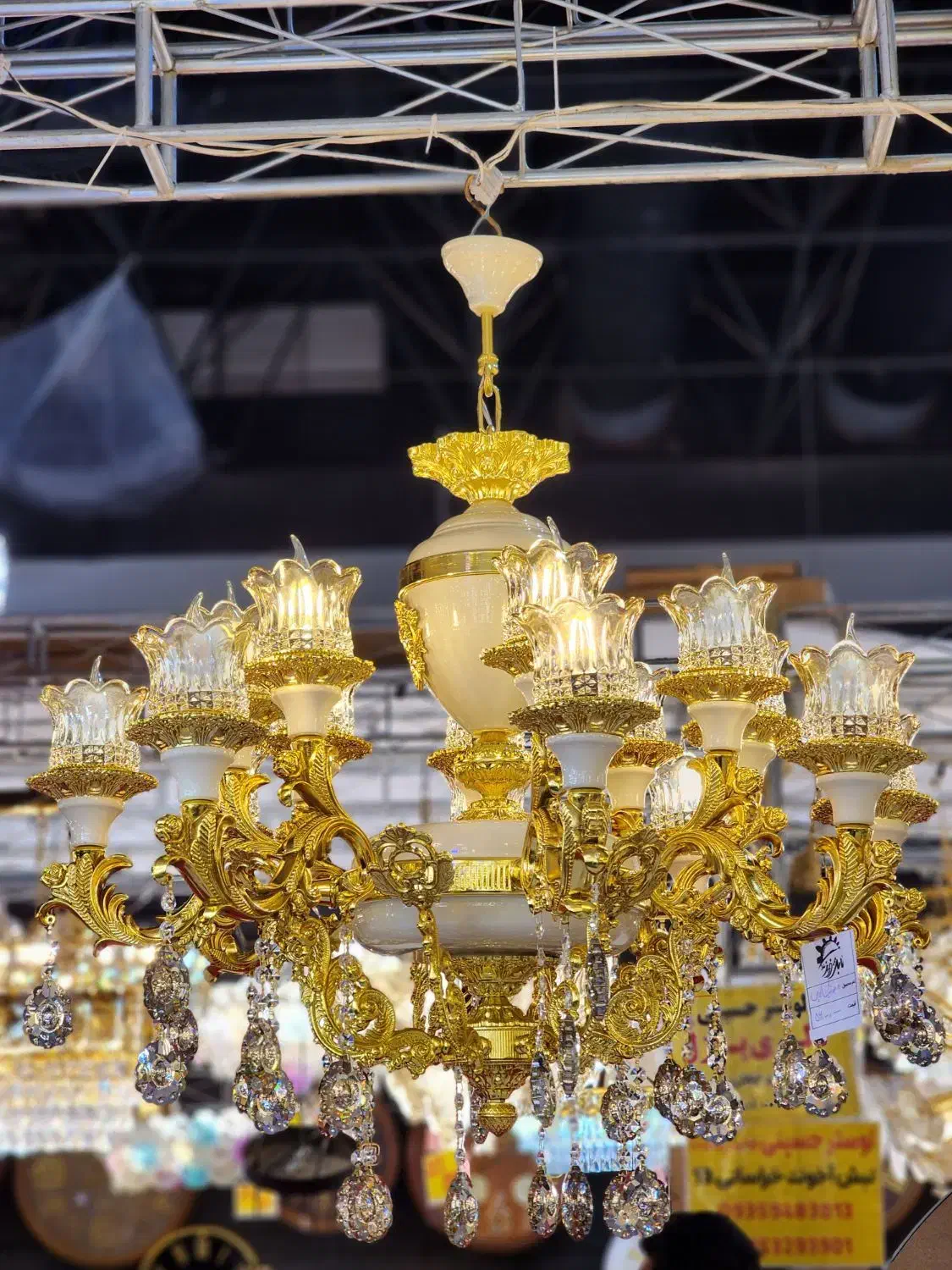 لوسترلاکچری مخصوص خانه‌های باکلاسِ مشهدی تابش فروز|لوستر و چراغ آویز|مشهد, خین عرب|دیوار