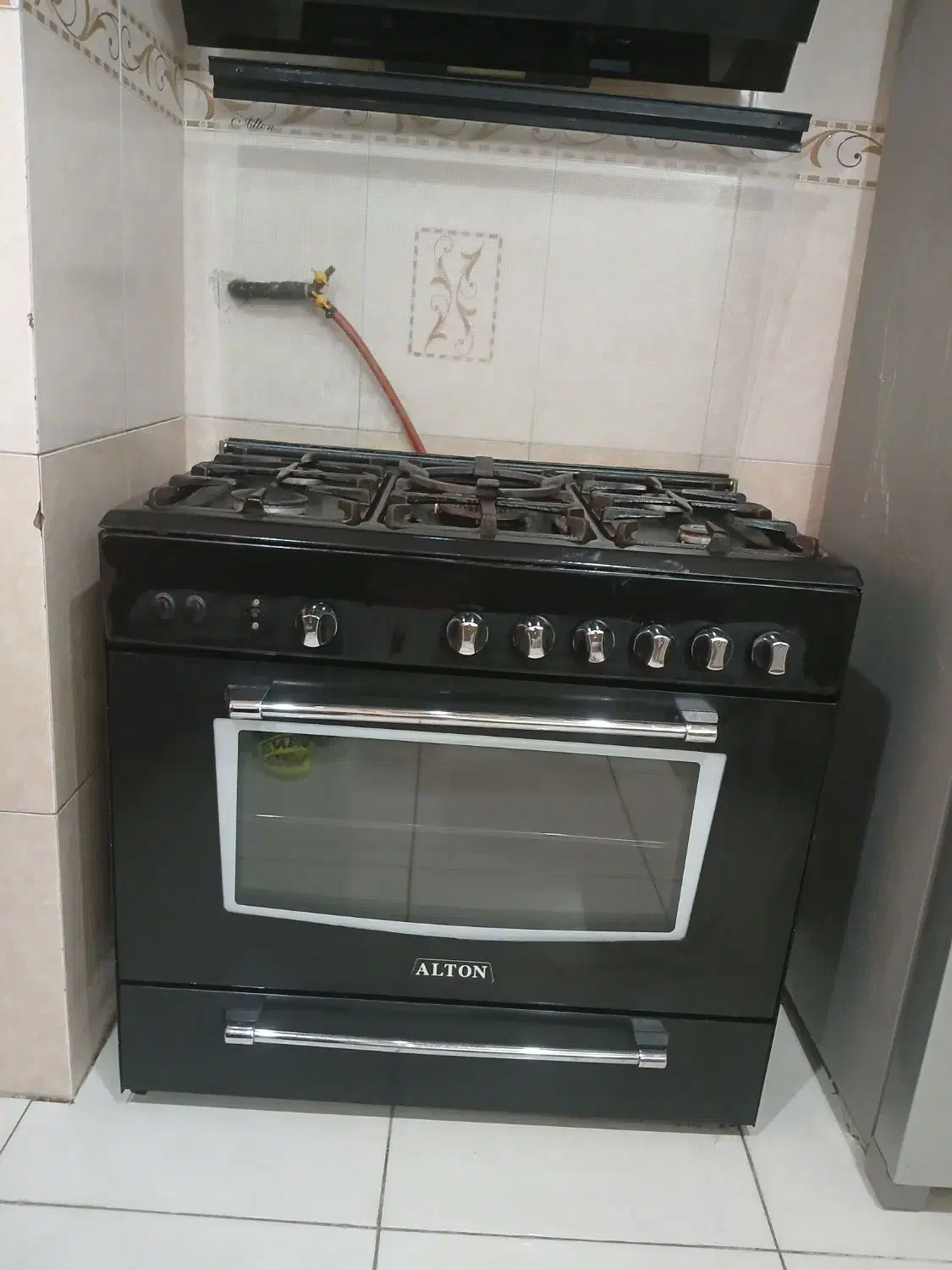 گاز فر۵شعله آلتون چدن بسیار تمیز|اجاق گاز و لوازم برقی پختوپز|تهران, جوادیه|دیوار