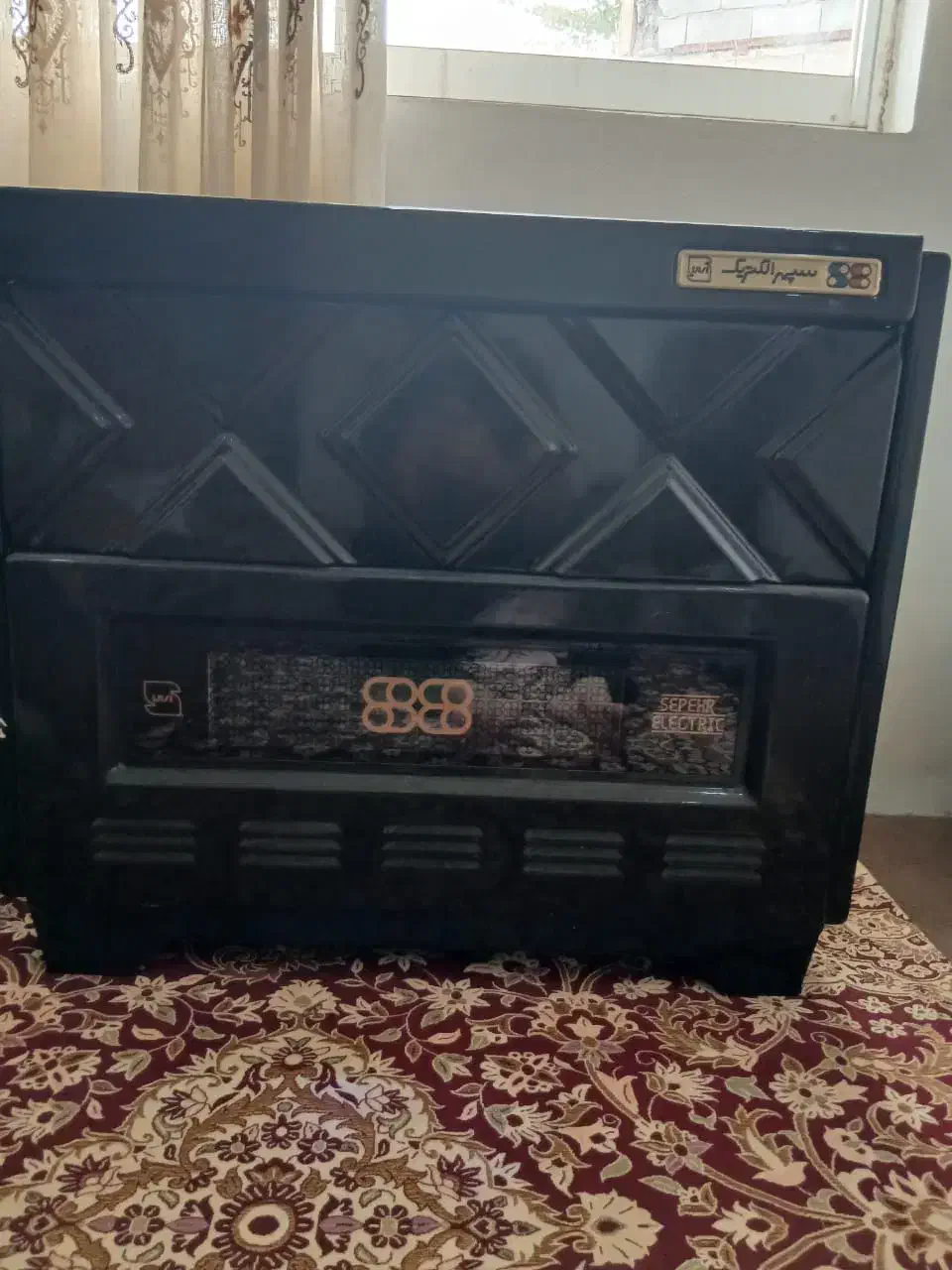 بخاری سپهر الکتریک طرح شومینه ۱۲۰۰۰ هزار|بخاری، هیتر، شومینه|نور, |دیوار