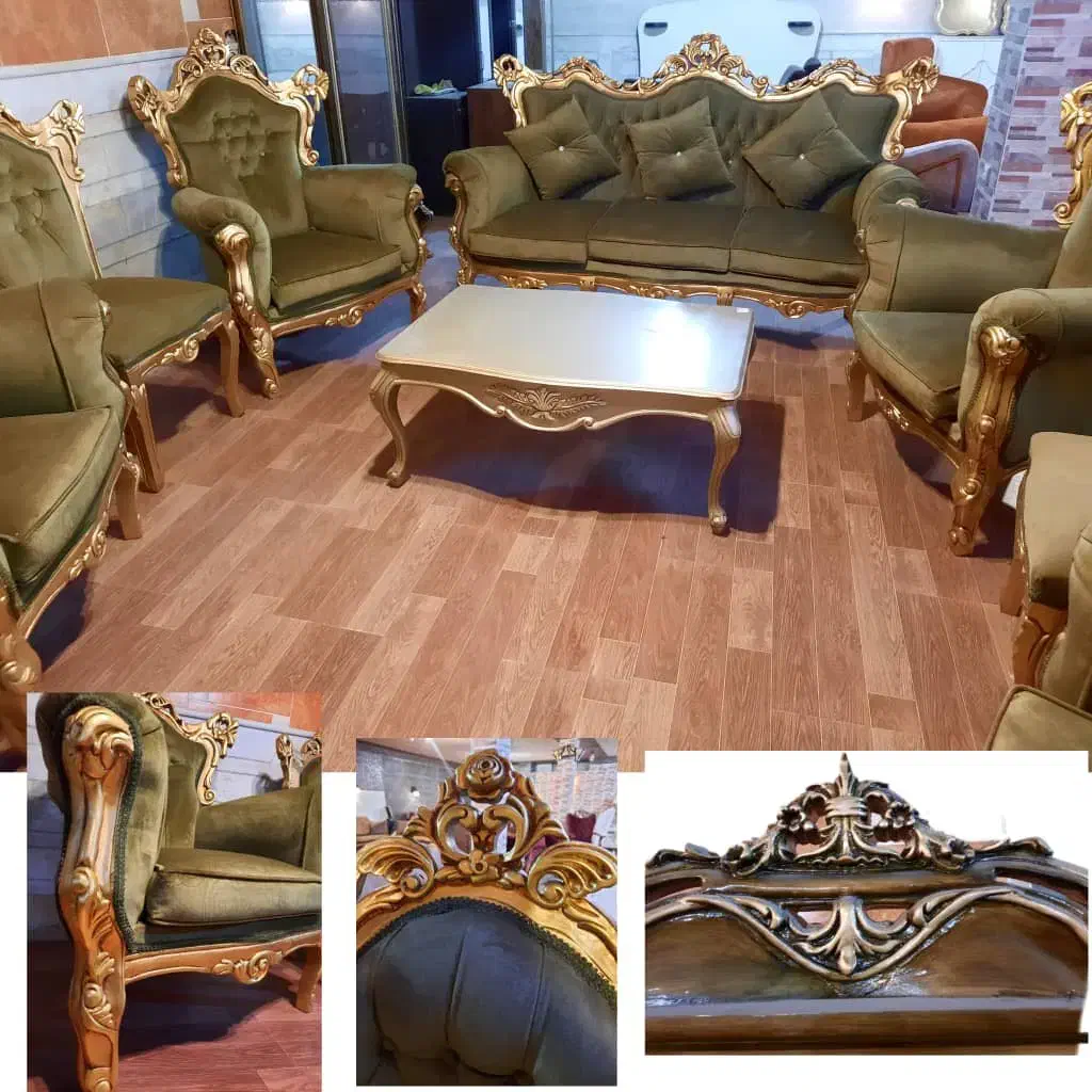 مبل سلطنتی ۹نفره|مبلمان خانگی و میز عسلی|سیرجان, |دیوار