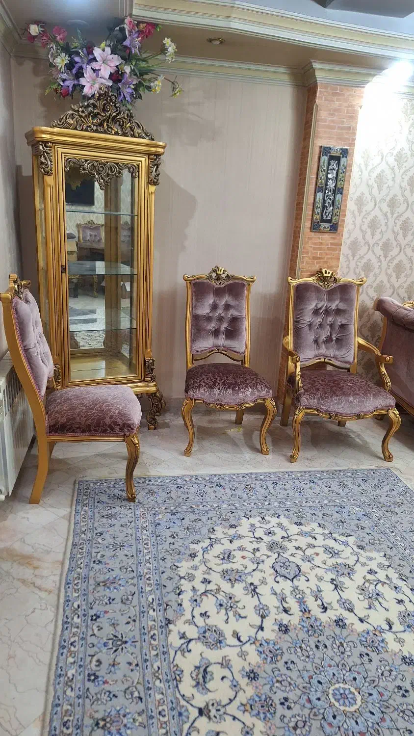 سرویس کامل مبلمان استیل کار دست پارچه ترک|مبلمان خانگی و میز عسلی|تهران, امیریه|دیوار