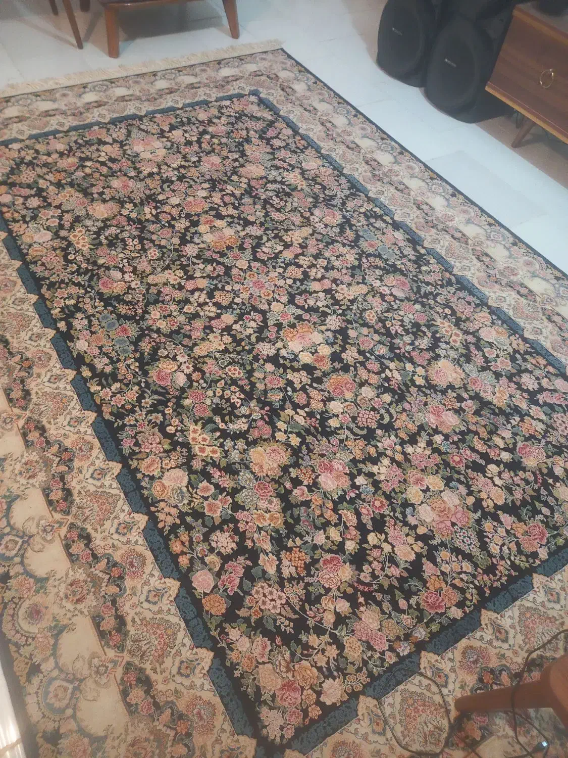 فرش ۶ متری شونهر ابریشم نو|فرش|امیرکلا, |دیوار