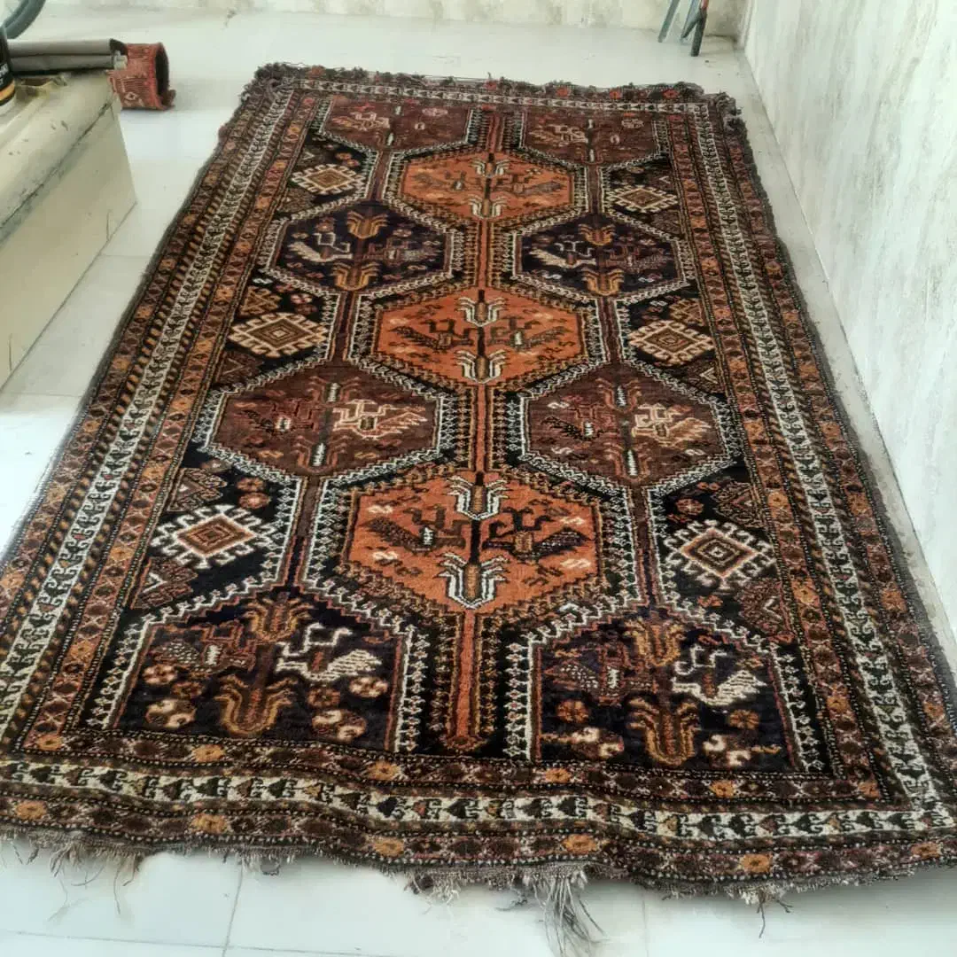 ۲عدد قالی دستبافت ۶متری با قدمت بالا|فرش|لار, |دیوار