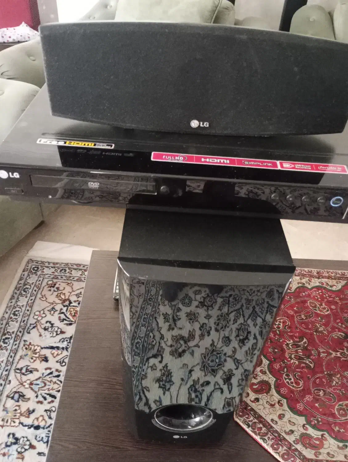 سینمای خانگی ال جی با دی وی دی|سیستم صوتی خانگی|تهران, شهرک بوعلی|دیوار