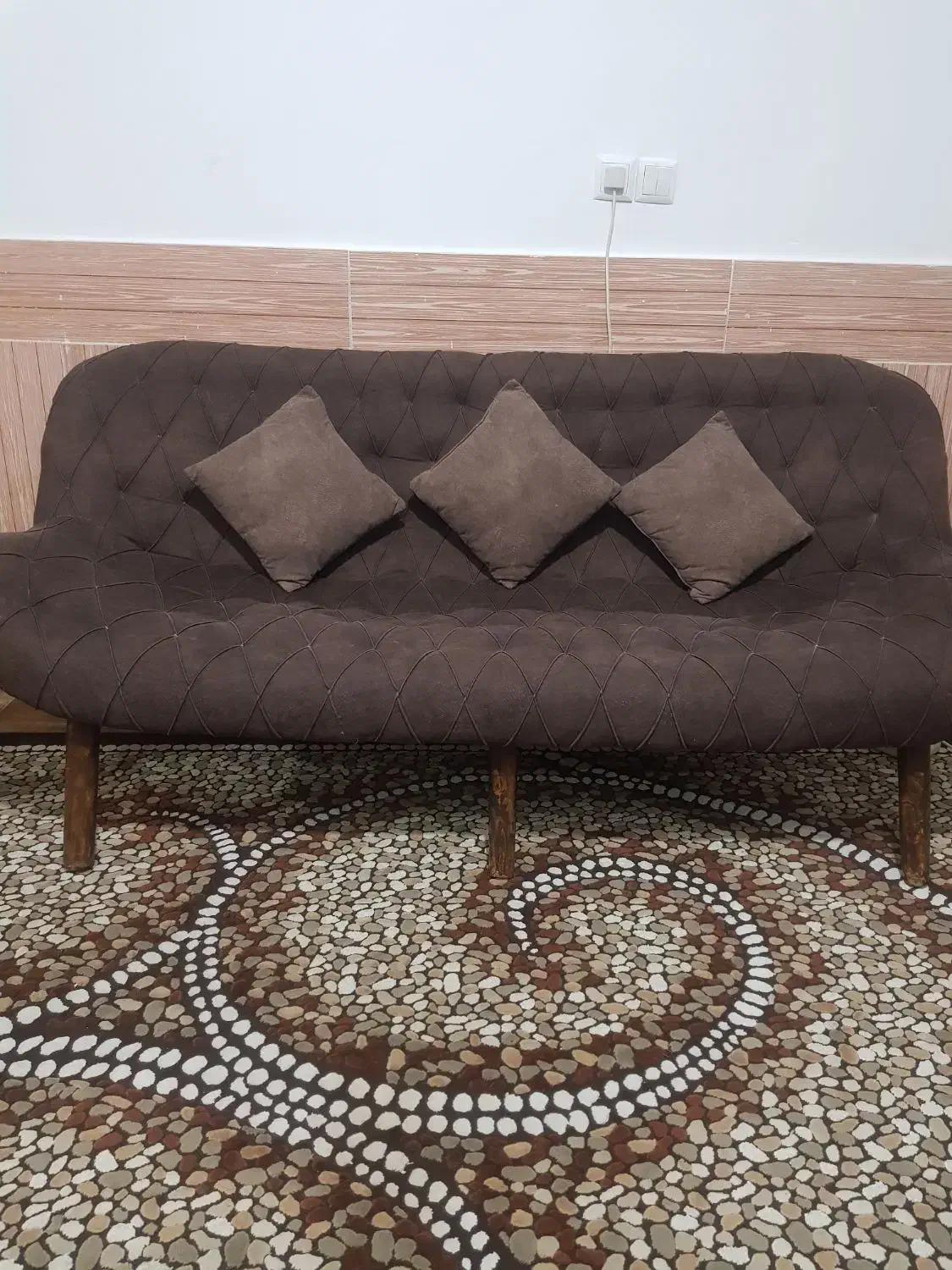 مبل7نفره+ میز عسلی|مبلمان خانگی و میز عسلی|زاهدان, |دیوار