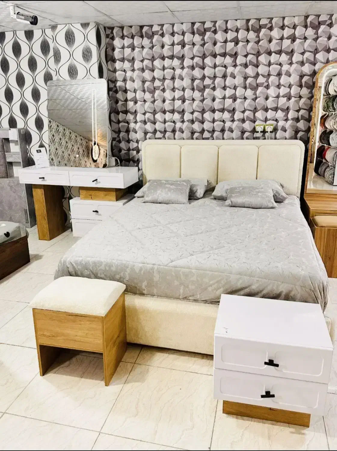 سرویس تخت خواب مدل مکعب دو نفره و تک نفره|تخت و سرویس خواب|چهاردانگه (تهران), |دیوار