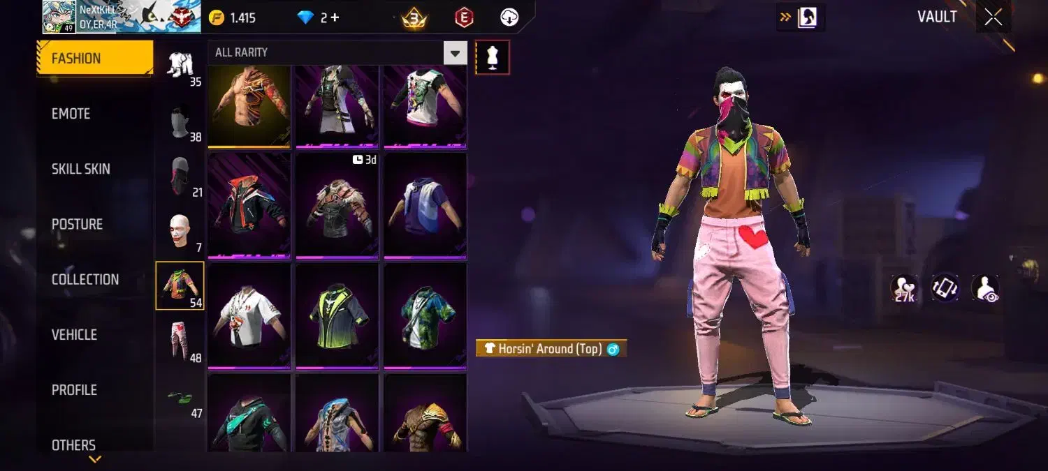 اکانت فری فایر عالی|کنسول، بازی ویدئویی و آنلاین|میانه, |دیوار