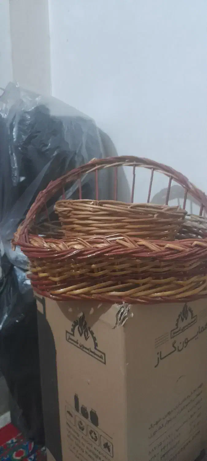 سبد حصیری|صنایع دستی و سایر لوازم تزئینی|اصفهان, عاشقآباد|دیوار