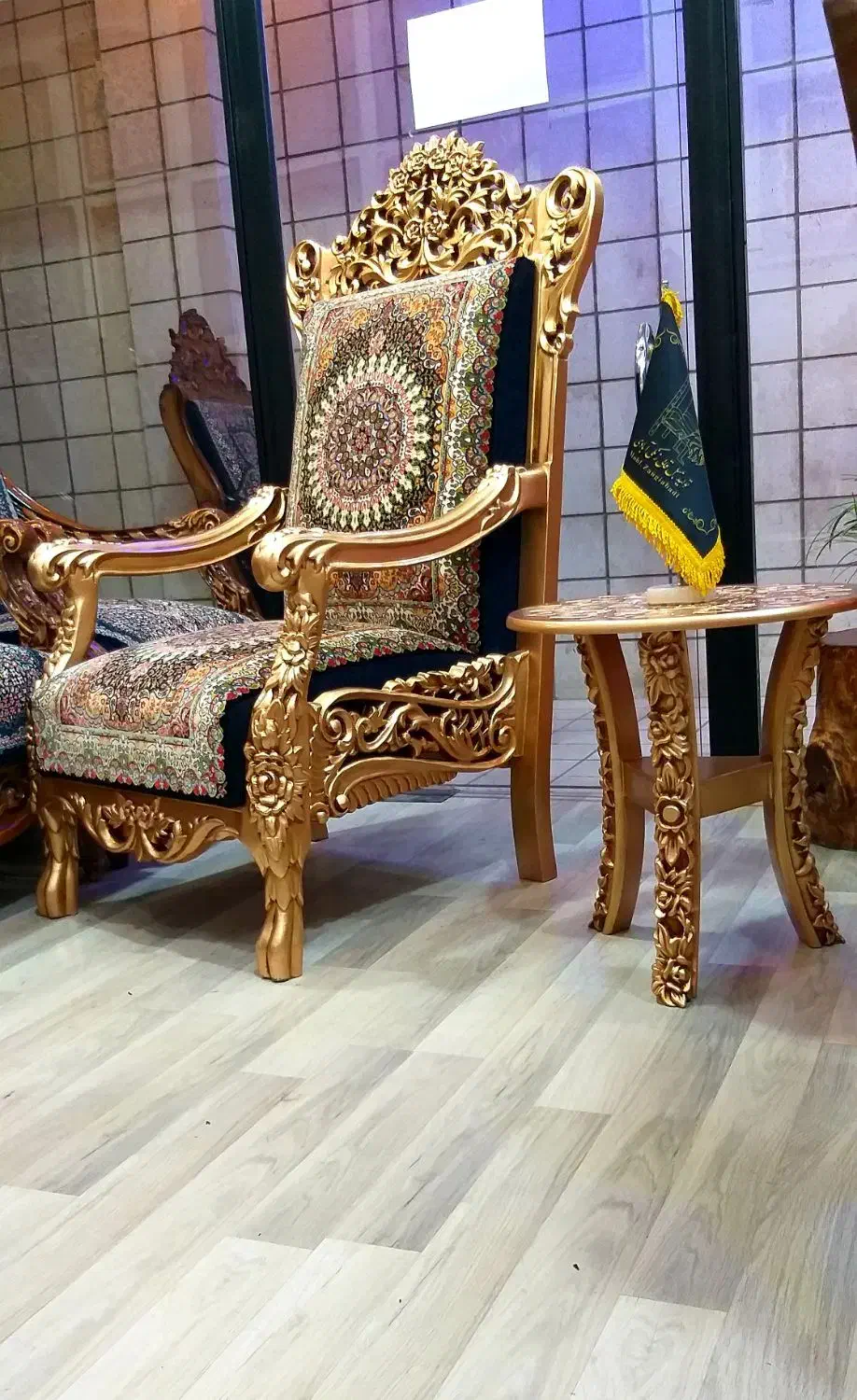 مبل قالی زنگی ابادی|مبلمان خانگی و میز عسلی|کرمان, |دیوار