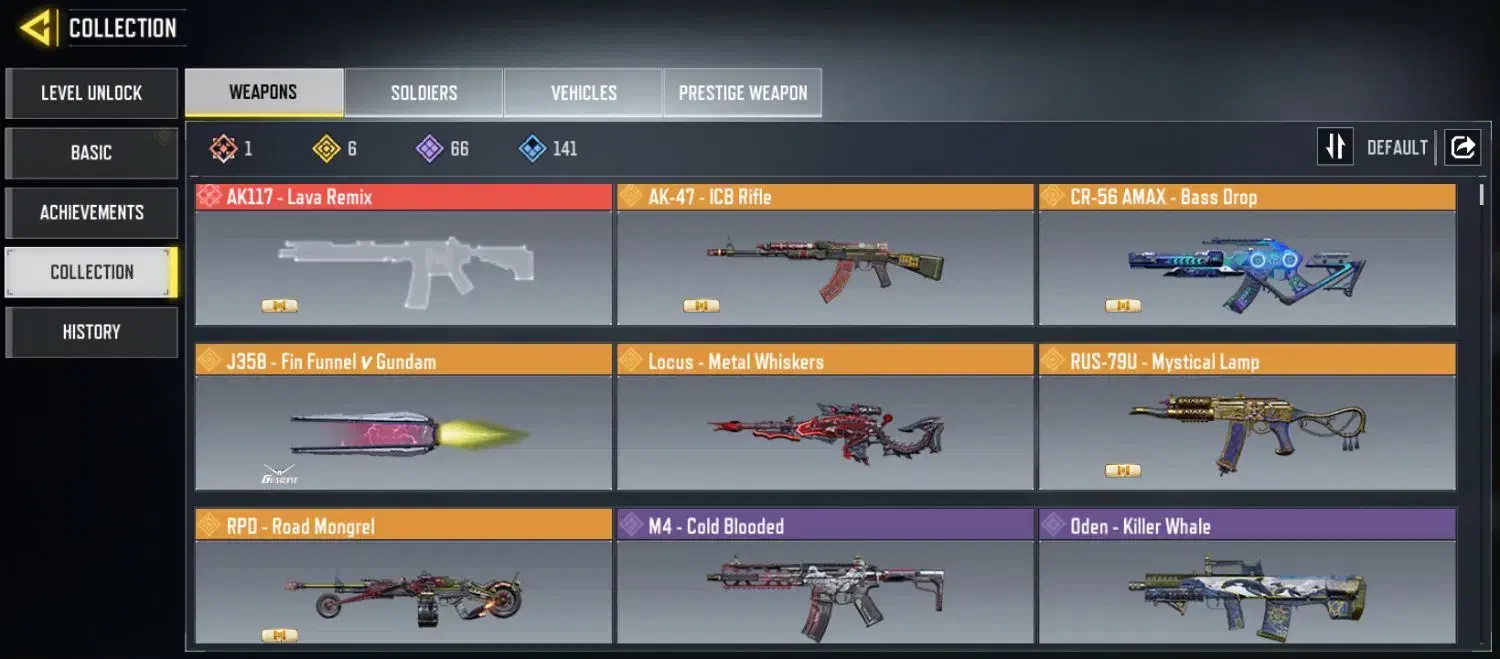 اکانت کالاف لور۲۶۰|کنسول، بازی ویدئویی و آنلاین|آزادشهر, |دیوار