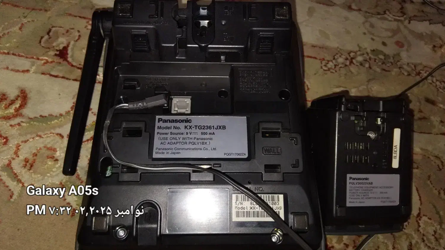 پاناسونیک بیسیم ژاپن|تلفن رومیزی|رشت, پاره بیجار|دیوار