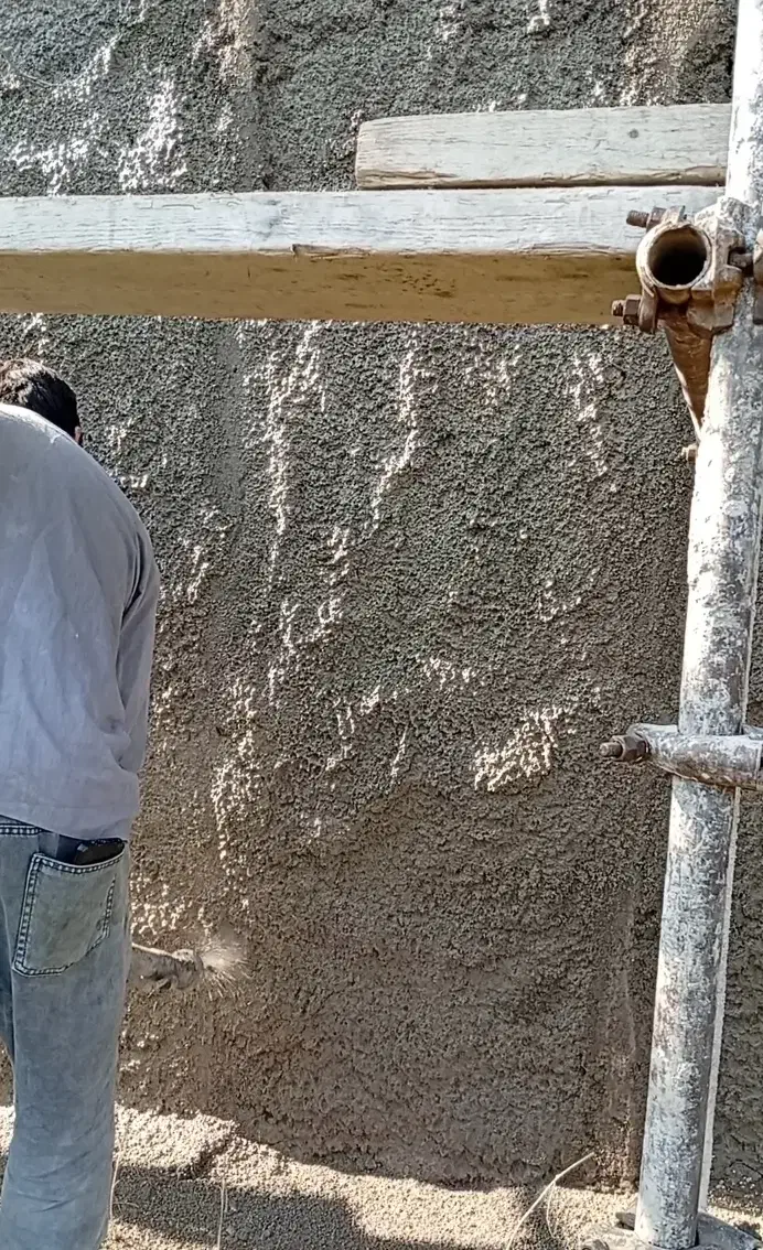 شاتکریت یا سیمان کاری با دستگاه دیزل بی برق|خدمات پیشه و مهارت|بابل, |دیوار