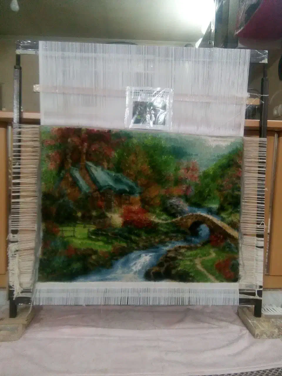 فروش لوازم ،نقشه واضافه نخ|تابلو فرش|اصفهان, باتون|دیوار