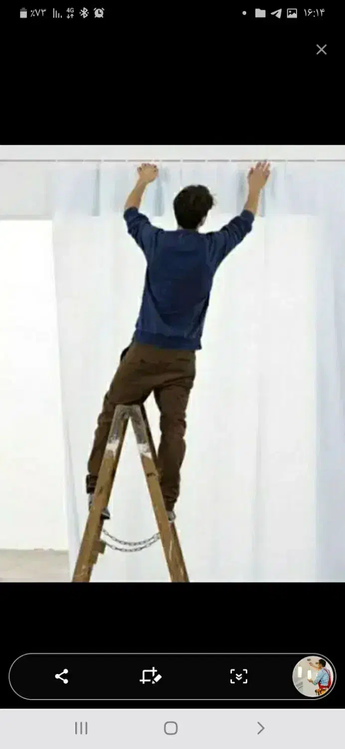 نصب لوستر پرده آینه لامپ ولاینرنور رگال قفسه|خدمات پیشه و مهارت|خرمدره, |دیوار