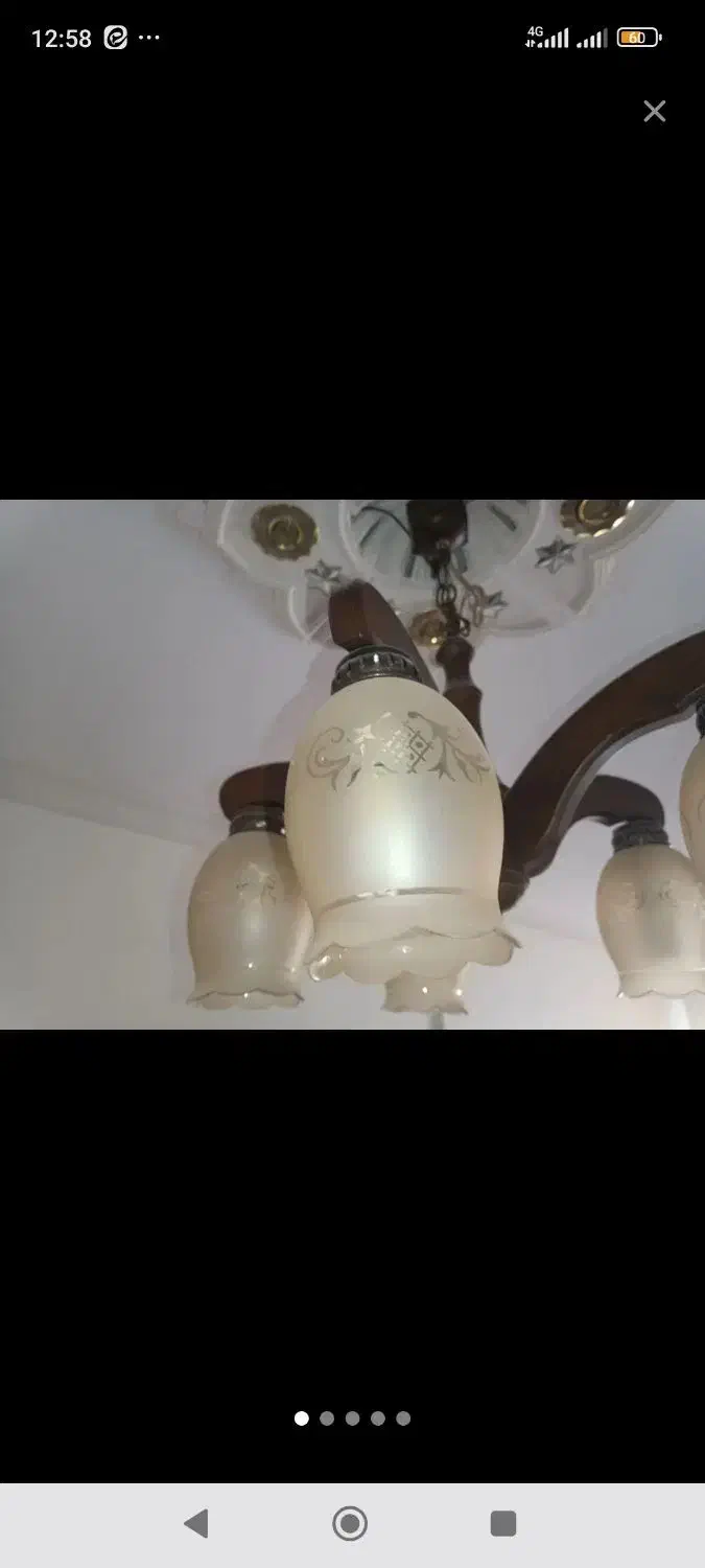 لوستر ۵ شاخه|لوستر و چراغ آویز|پرند, فاز ۵|دیوار