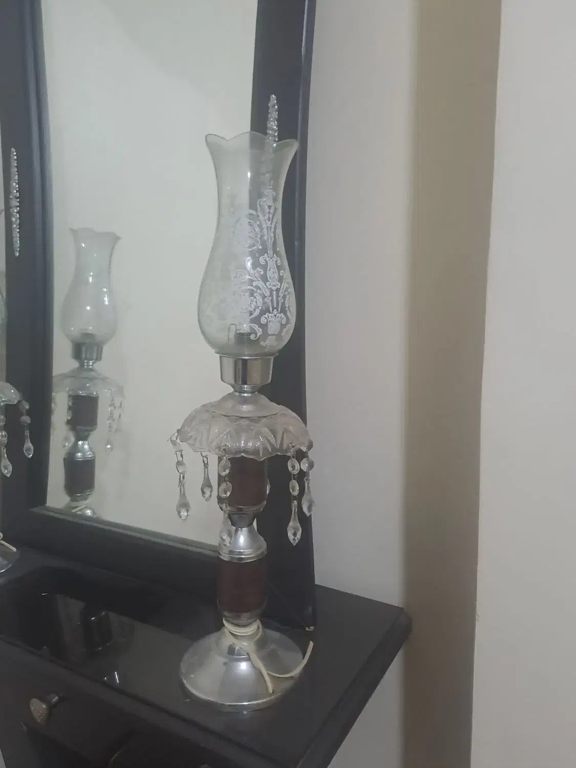 آیینه شمعدان|آینه|ری, تقی آباد|دیوار