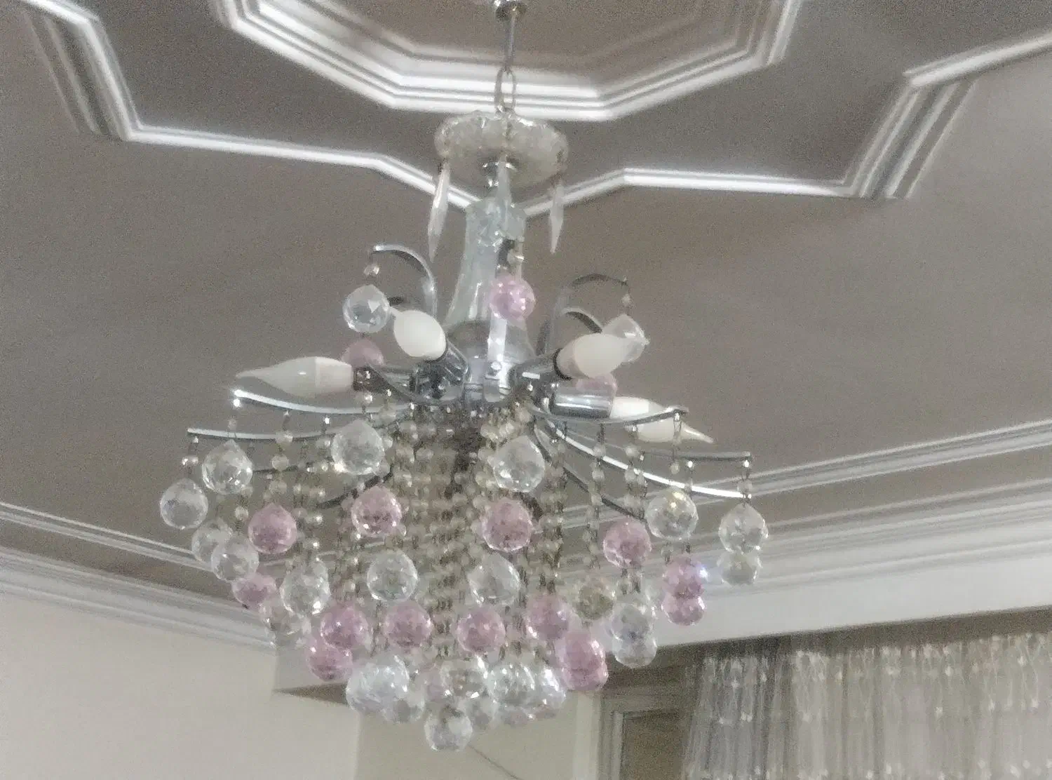 لوستر کریستال|لوستر و چراغ آویز|قلعه نو, |دیوار