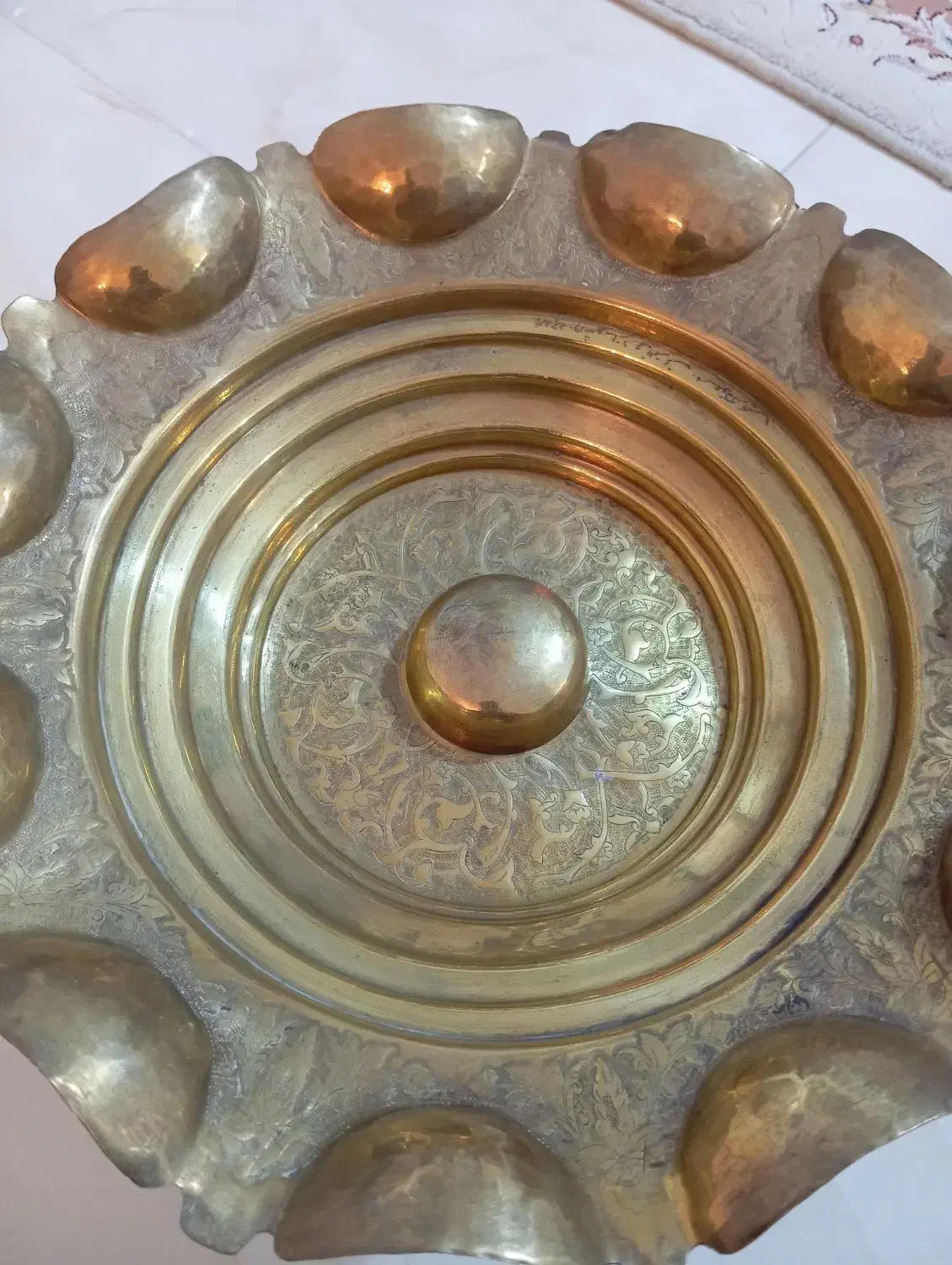 شیرینی خوری بزرگ عتیقه تمام قلم قدیمی|کلکسیون اشیاء عتیقه|بروجرد, |دیوار