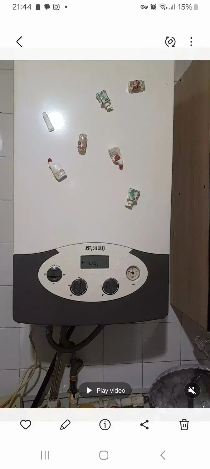 یک عدد پکیج دیواری ایران رادیاتور|آبگرمکن، پکیج، شوفاژ|اهر, |دیوار