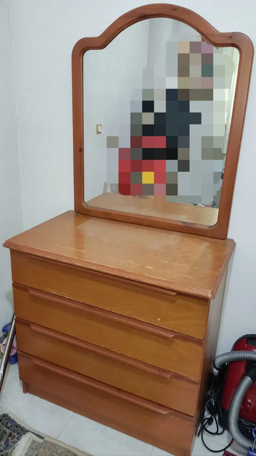 دراور و آیینه|جاکفشی، کمد، دراور|رشت, دیانتی|دیوار