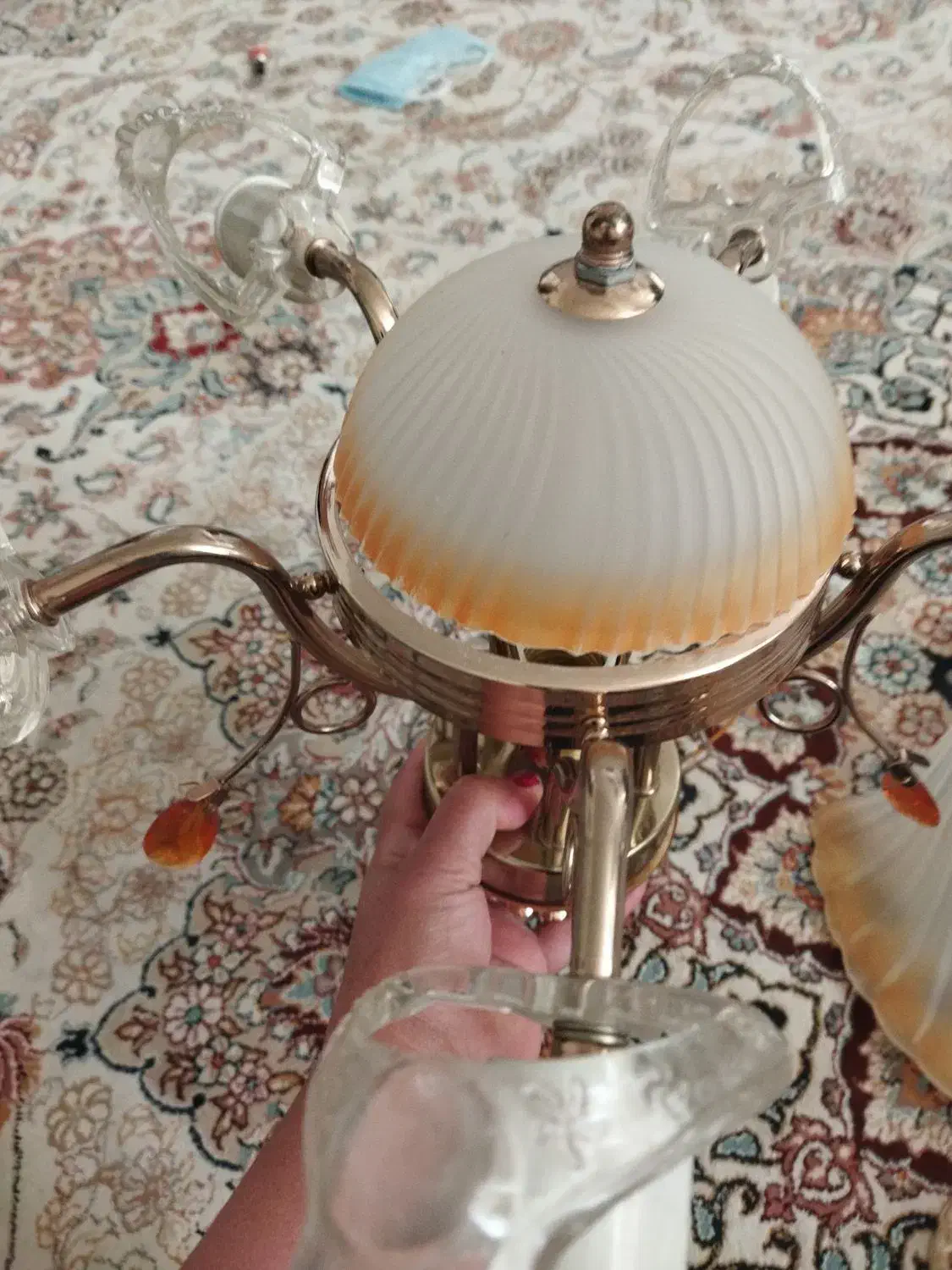 لوستر|لوستر و چراغ آویز|گنبد کاووس, |دیوار