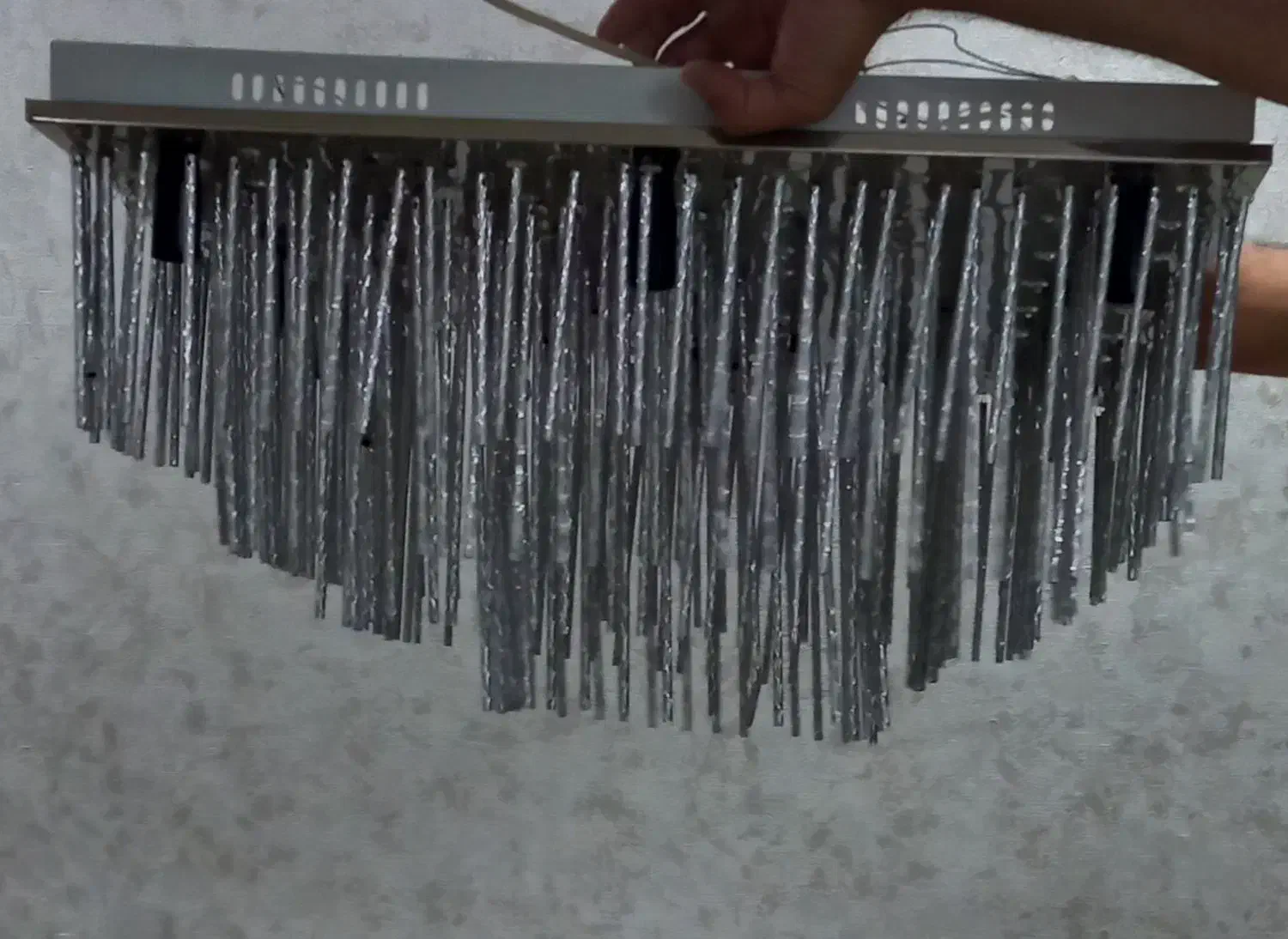 لوستر ۶۰ در ۶۰ کریستالی، لوستر اتاقی، سقفی،اباژور|لوستر و چراغ آویز|ری, ملکآباد|دیوار